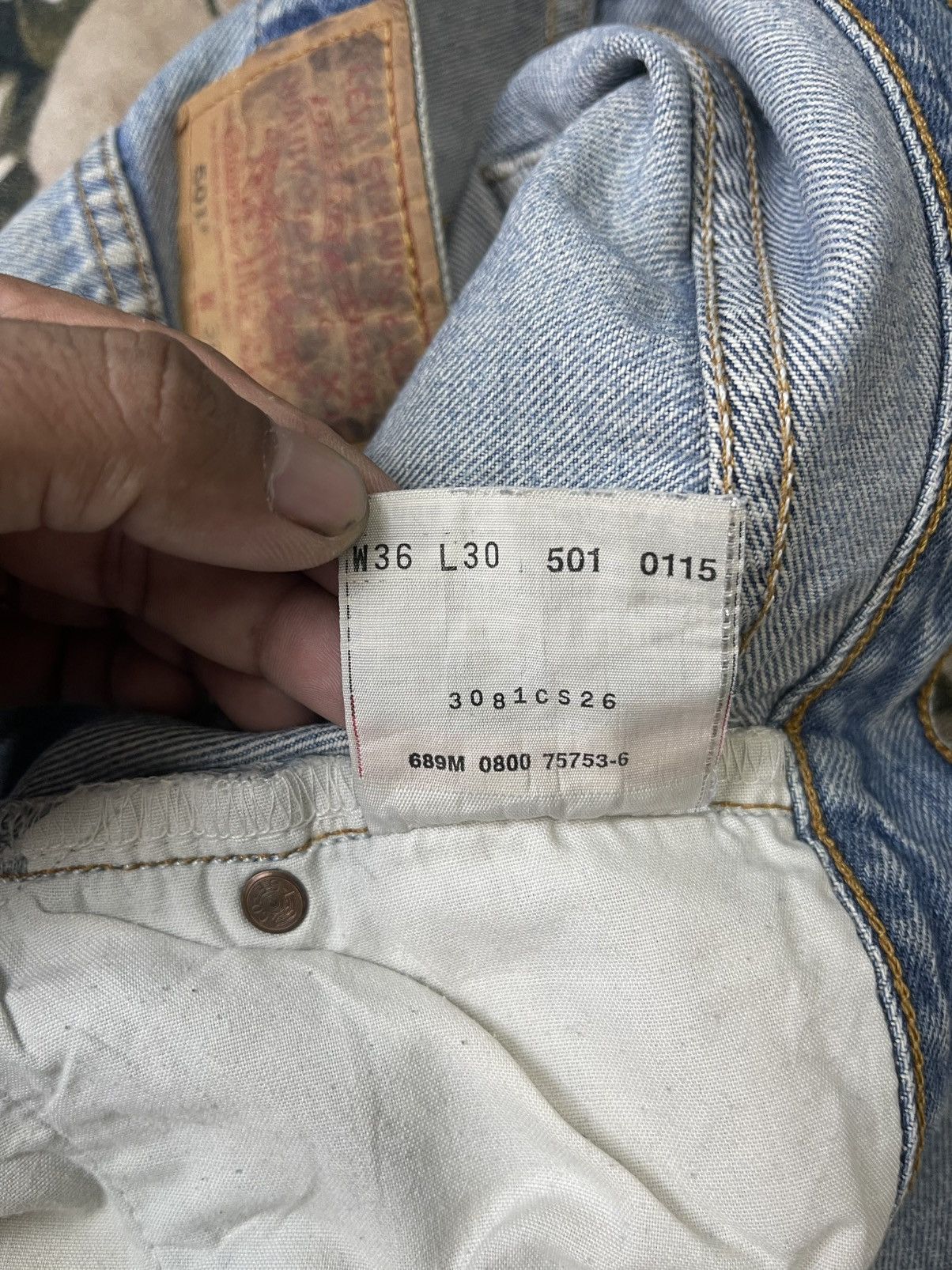 Levi's Vintage Levi’s 501 Jeans Faded Distressed Streetwear Size US 36 / EU 52 - 16 Thumbnail