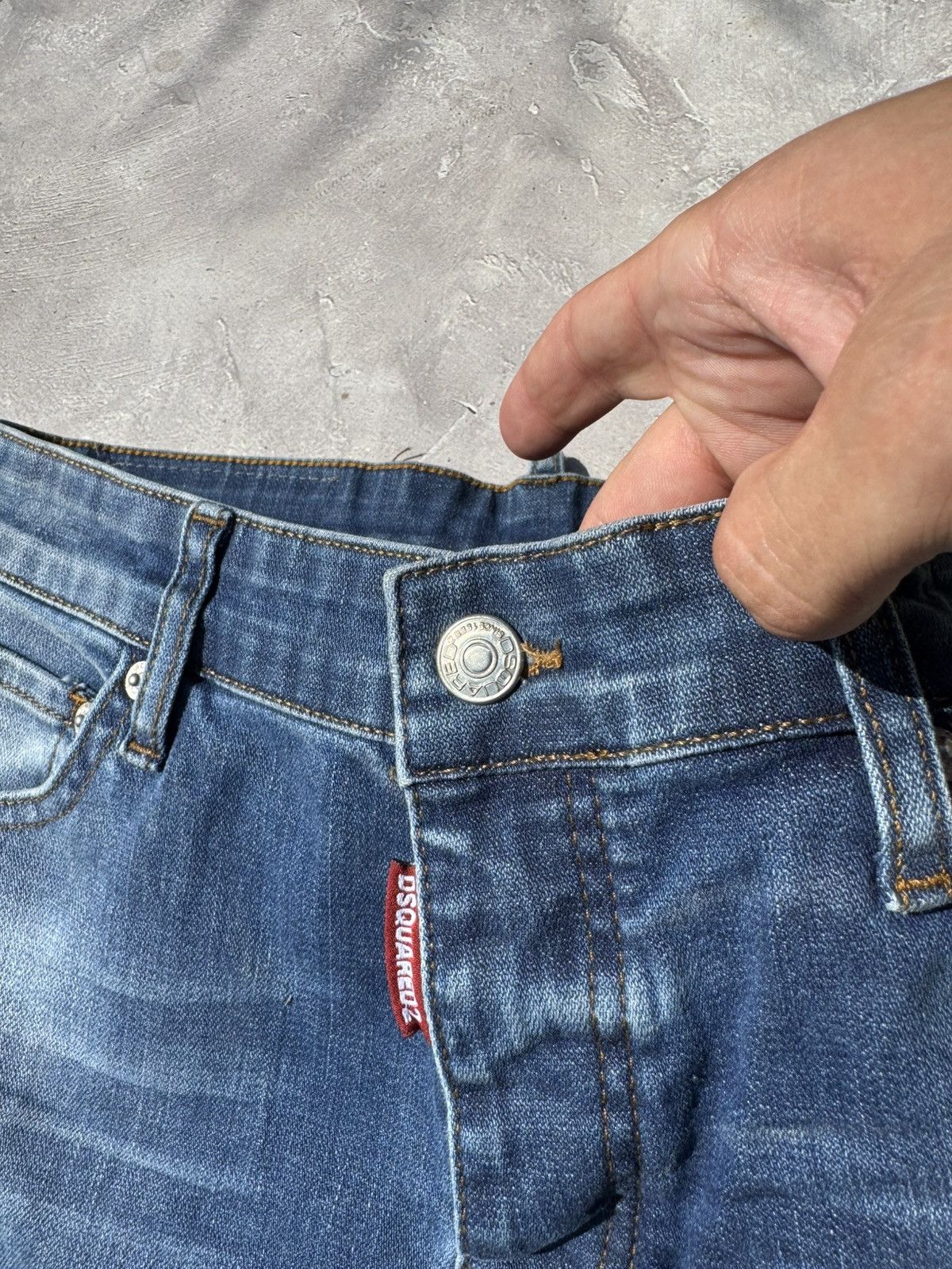 Dsquared2 Dsquared2 Distressed Effect Y2k Slim Fit Men's Jeans Size US 32 / EU 48 - 9 Thumbnail