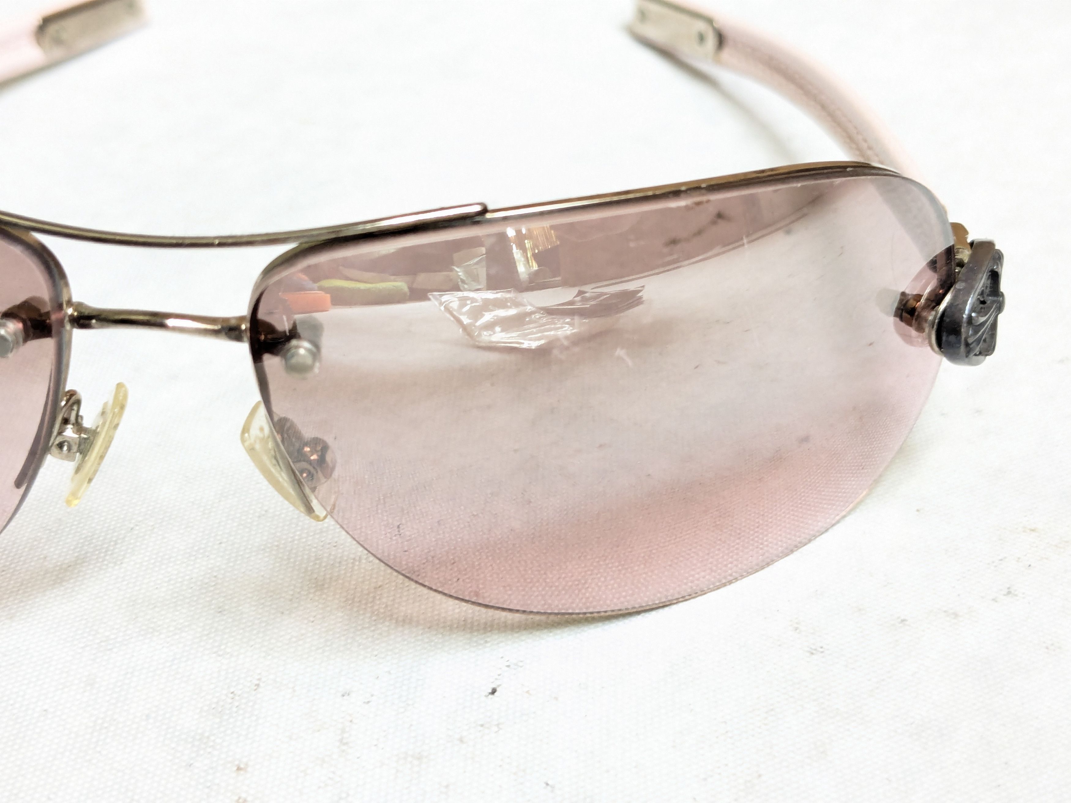 Chrome Hearts Chrome Hearts Classic Oval Sunglasses Pink Aviator Size ONE SIZE - 3 Thumbnail