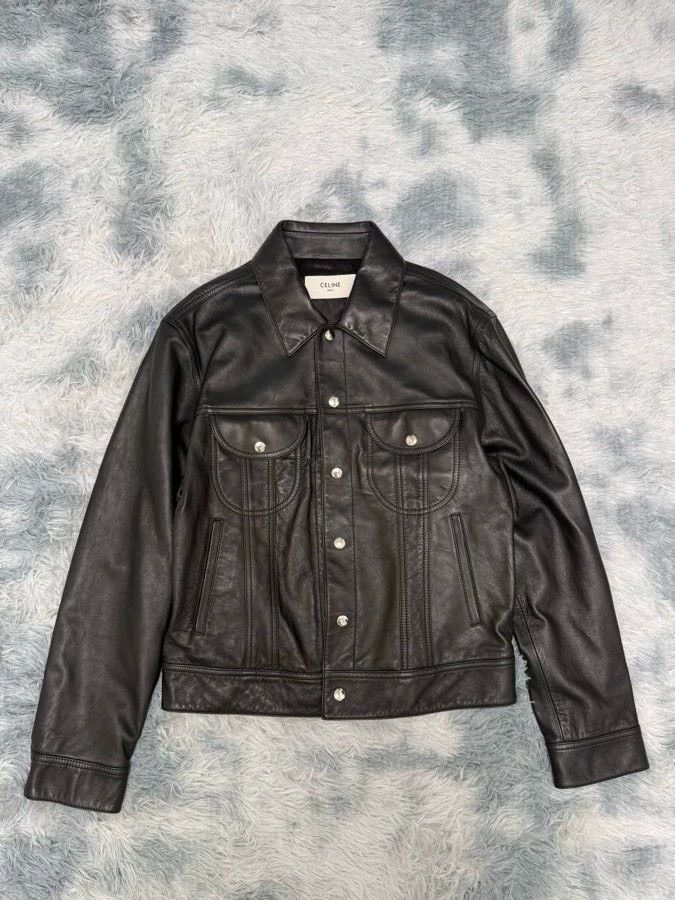 Celine Celine Saddle Leather Jacket Size US L / EU 52-54 / 3 - 1 Thumbnail