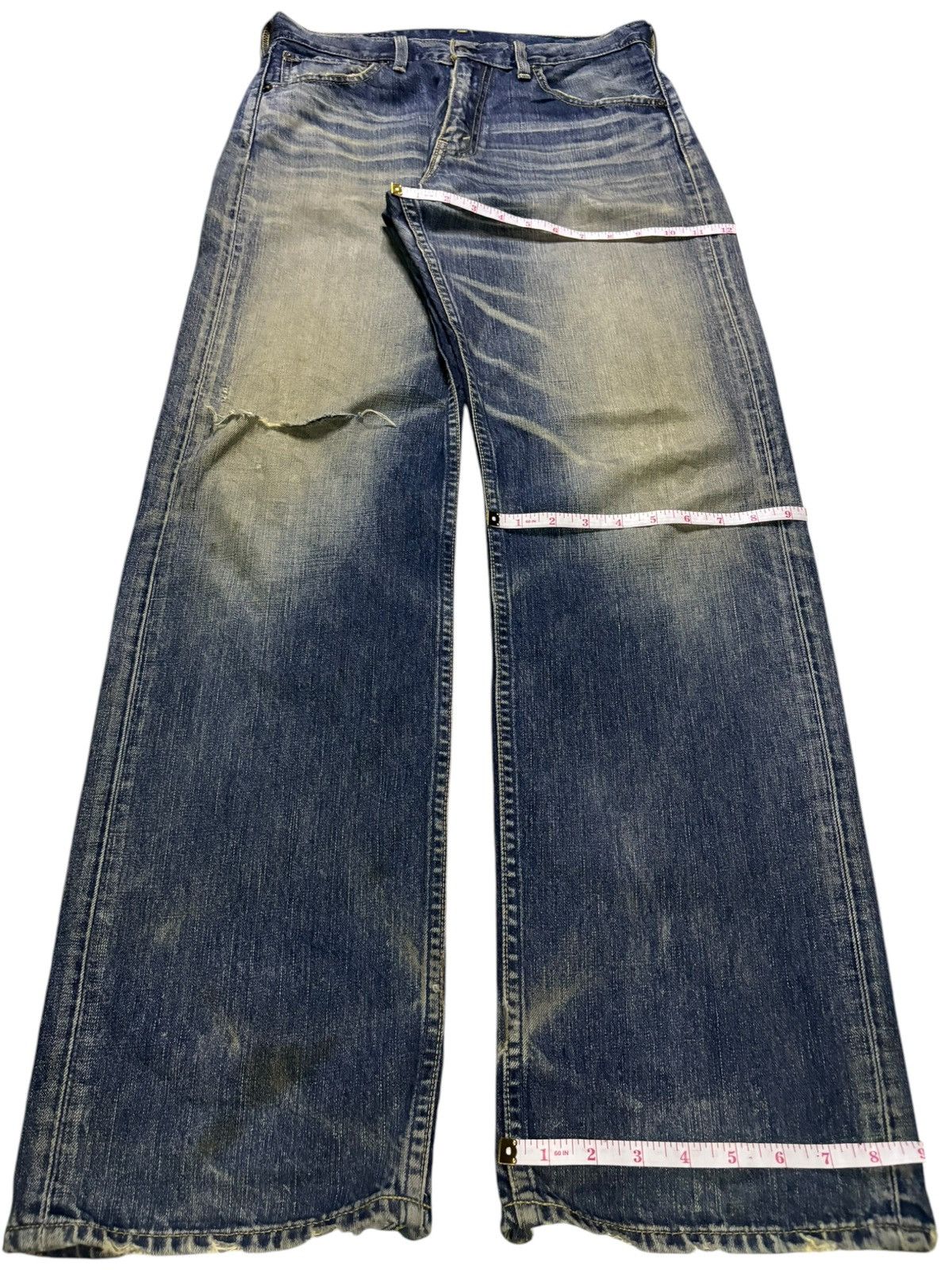 Levi's Vintage 90s Levis 503 Rusty Mud Wash Distressed Baggy Jeans Size US 30 / EU 46 - 14 Thumbnail