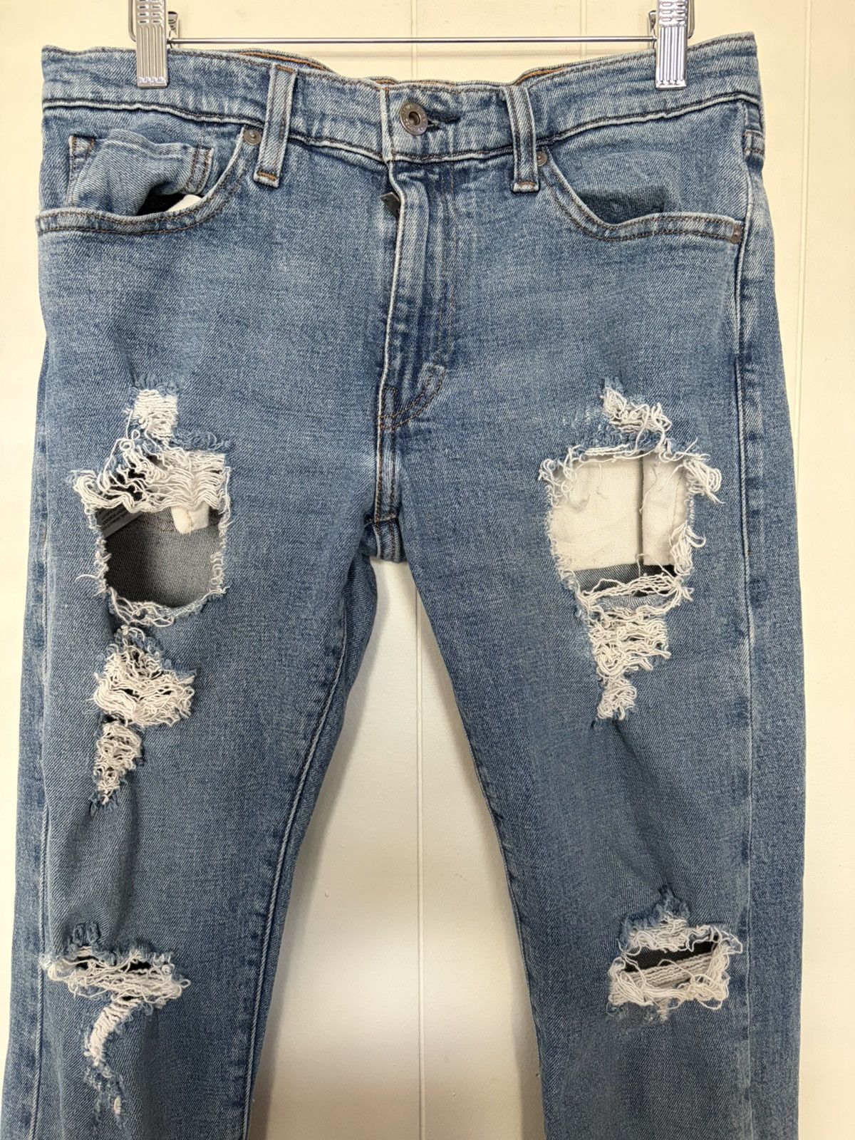 Levi's Made & Crafted Levis 511 made and crafted distressed blue jeans Size US 32 / EU 48 - 3 Thumbnail