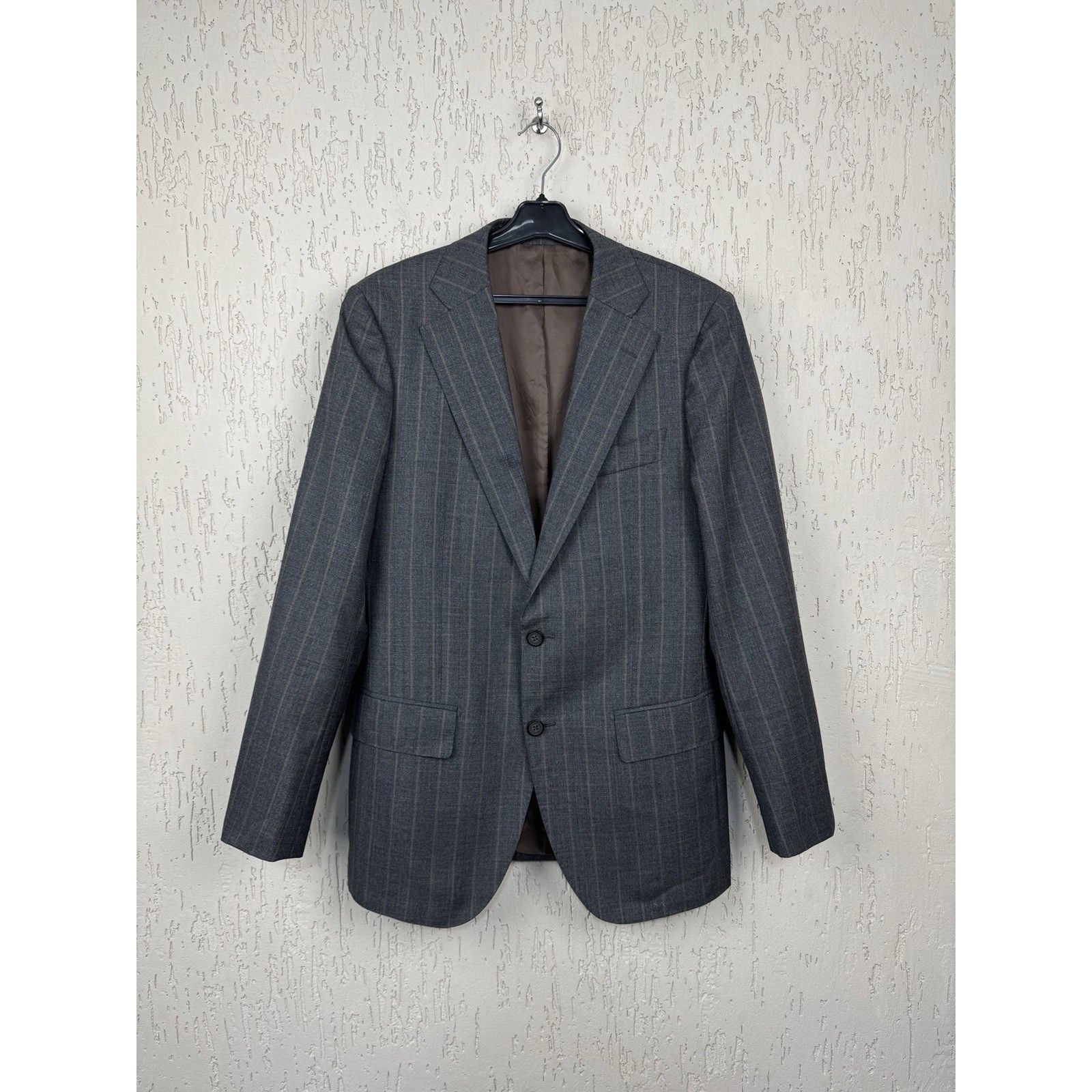 Suitsupply Suitsupply Gray Striped Havana VBC Wool Blazer Sport Jacket Size 36R - 1 Thumbnail