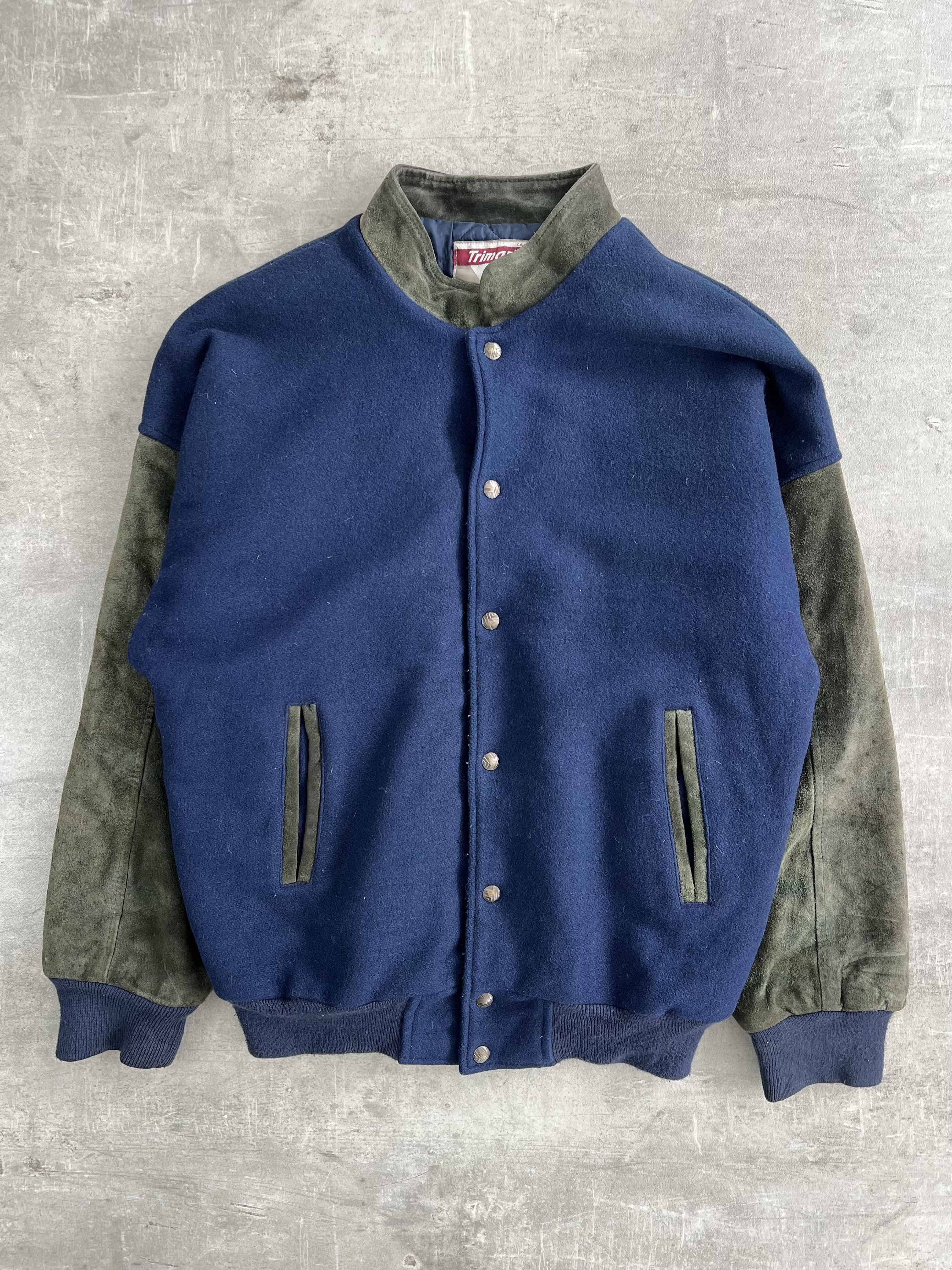 Vintage TRIMARK VARSITY JACKET MADE IN CANADA Size US L / EU 52-54 / 3 - 1 Thumbnail