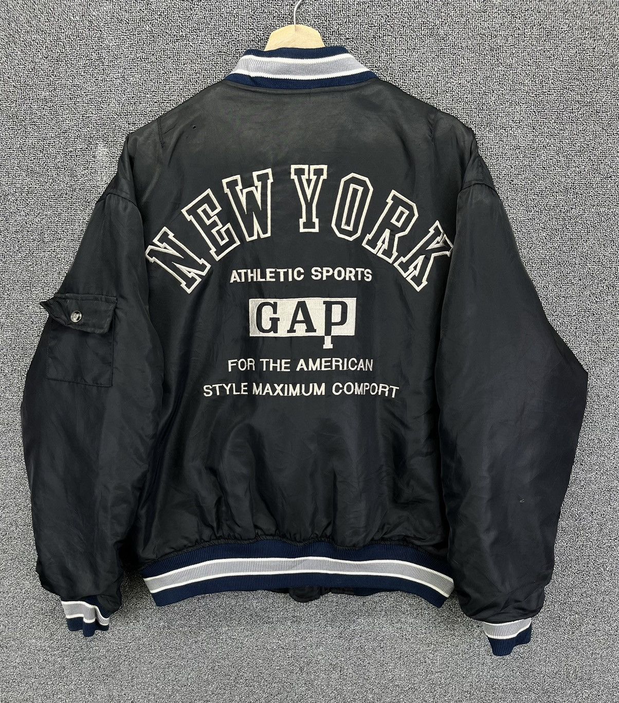 Gap Gap New York Rare Zip Up Varsity Jacket Size US L / EU 52-54 / 3 - 1 Thumbnail