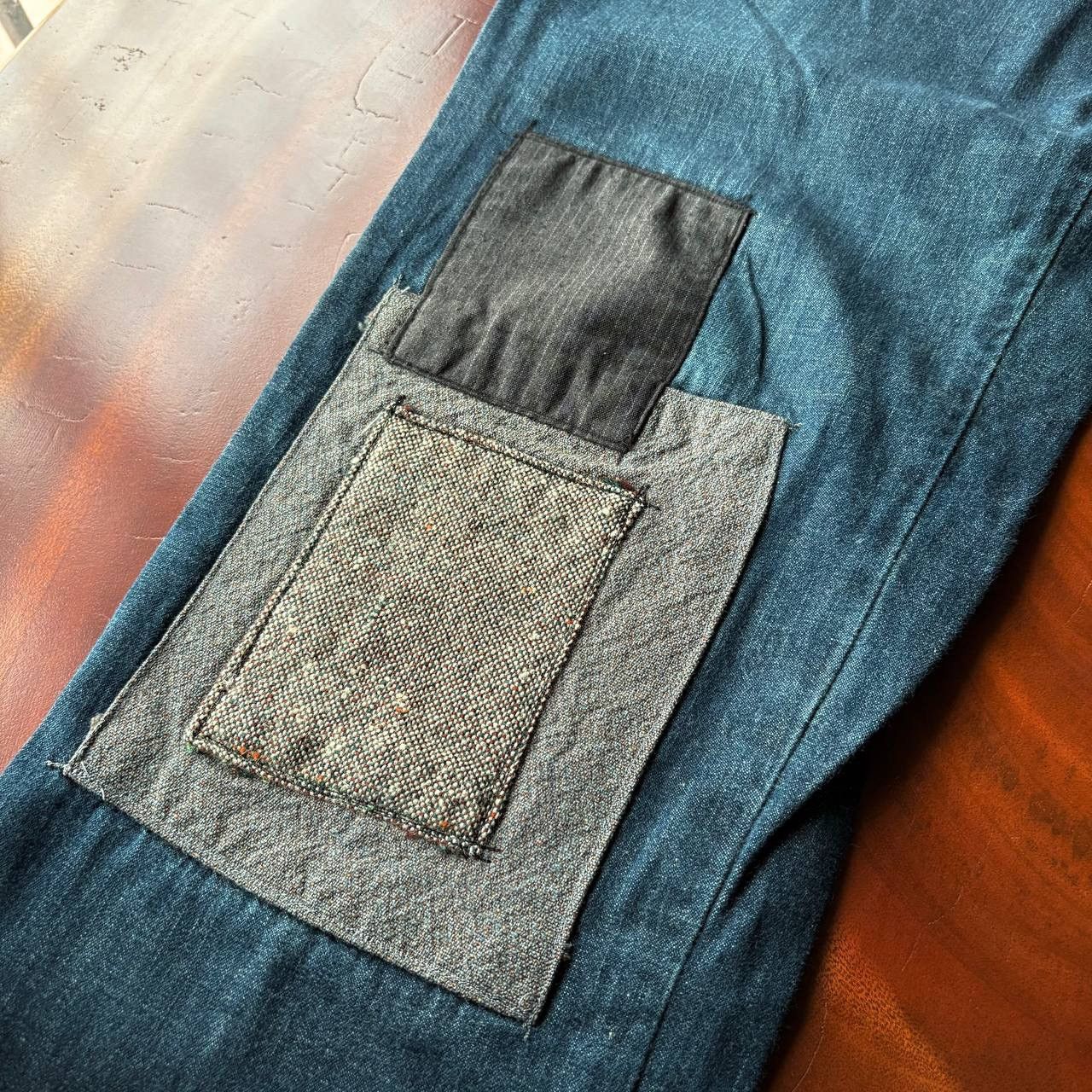 Acne Studios Lanvin x Acne Studios Patchwork Denim Pants Size US 29 - 9 Thumbnail