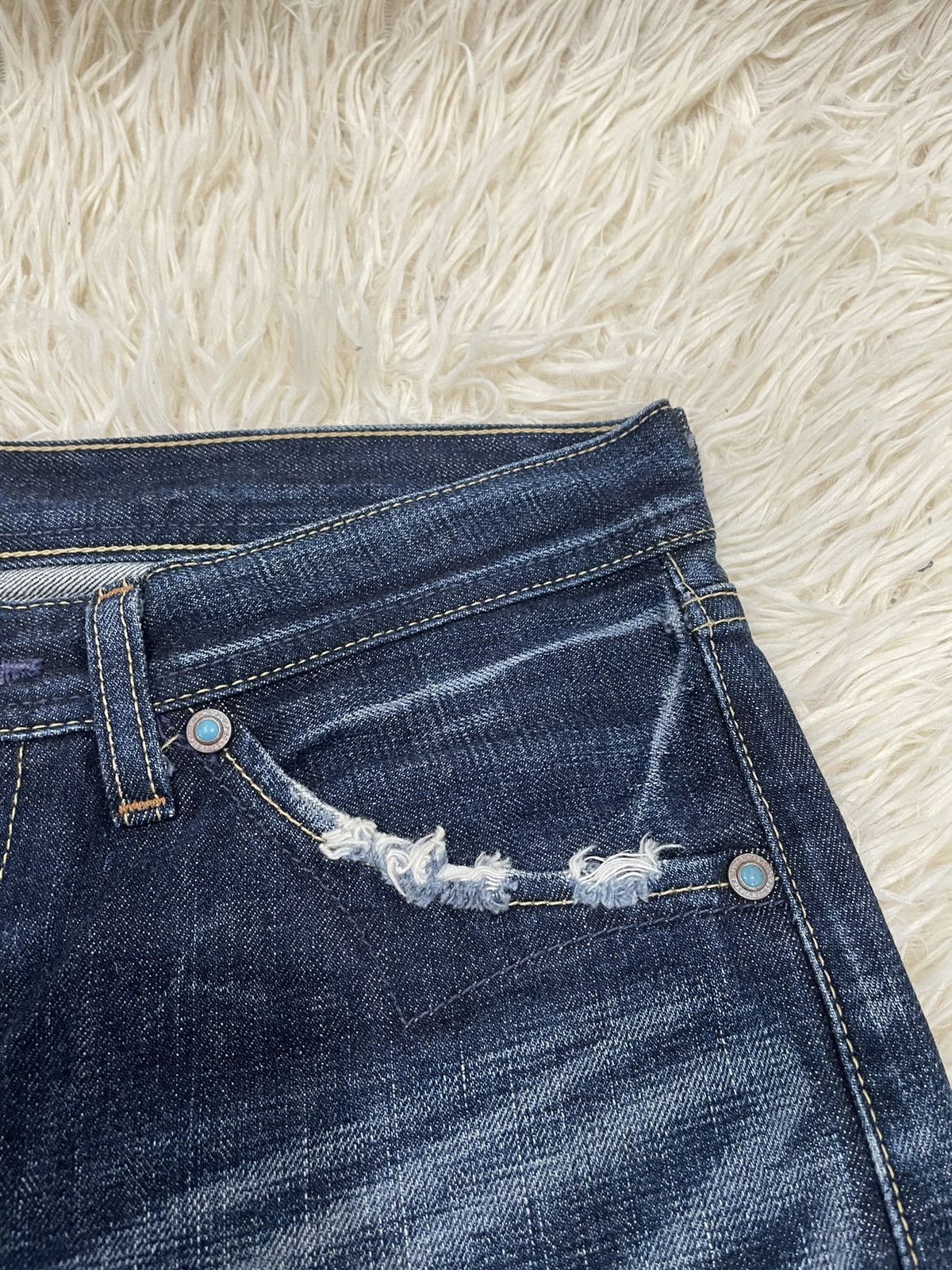 Levi's RARE ‼️ Flare Levis 707 Selvedge (24-211) Size US 30 / EU 46 - 6 Thumbnail