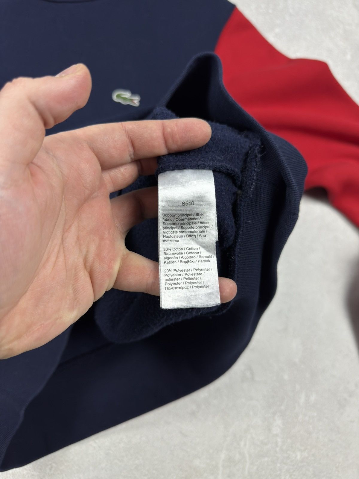 Lacoste Lacoste Mens Sweatshirt Colorblock Crew Neck size M Size US M / EU 48-50 / 2 - 7 Thumbnail