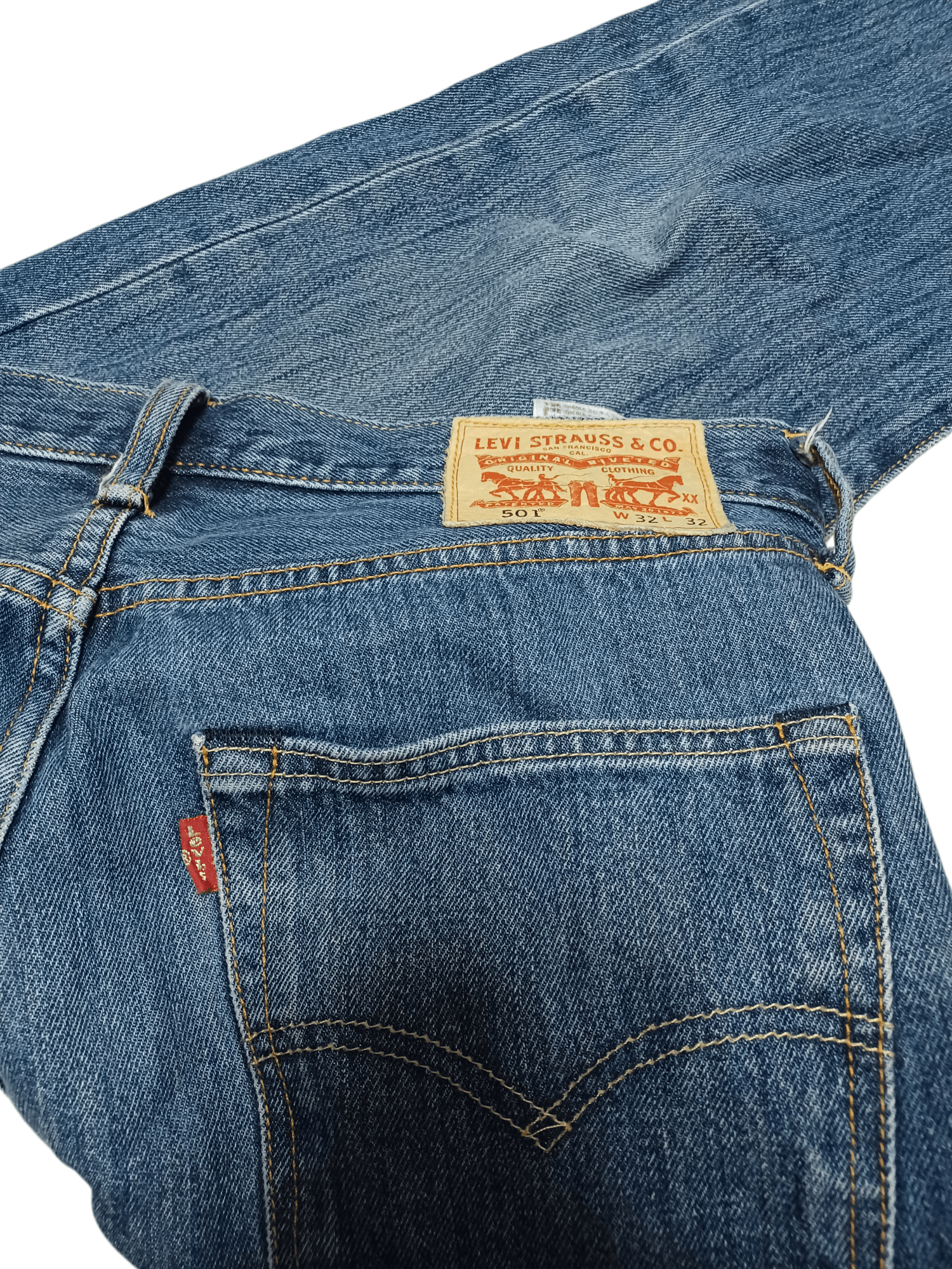 Levi's LEVI`S 501 W32 L32 HEAVY COTTON JEANS DENIM Size US 32 / EU 48 - 5 Thumbnail
