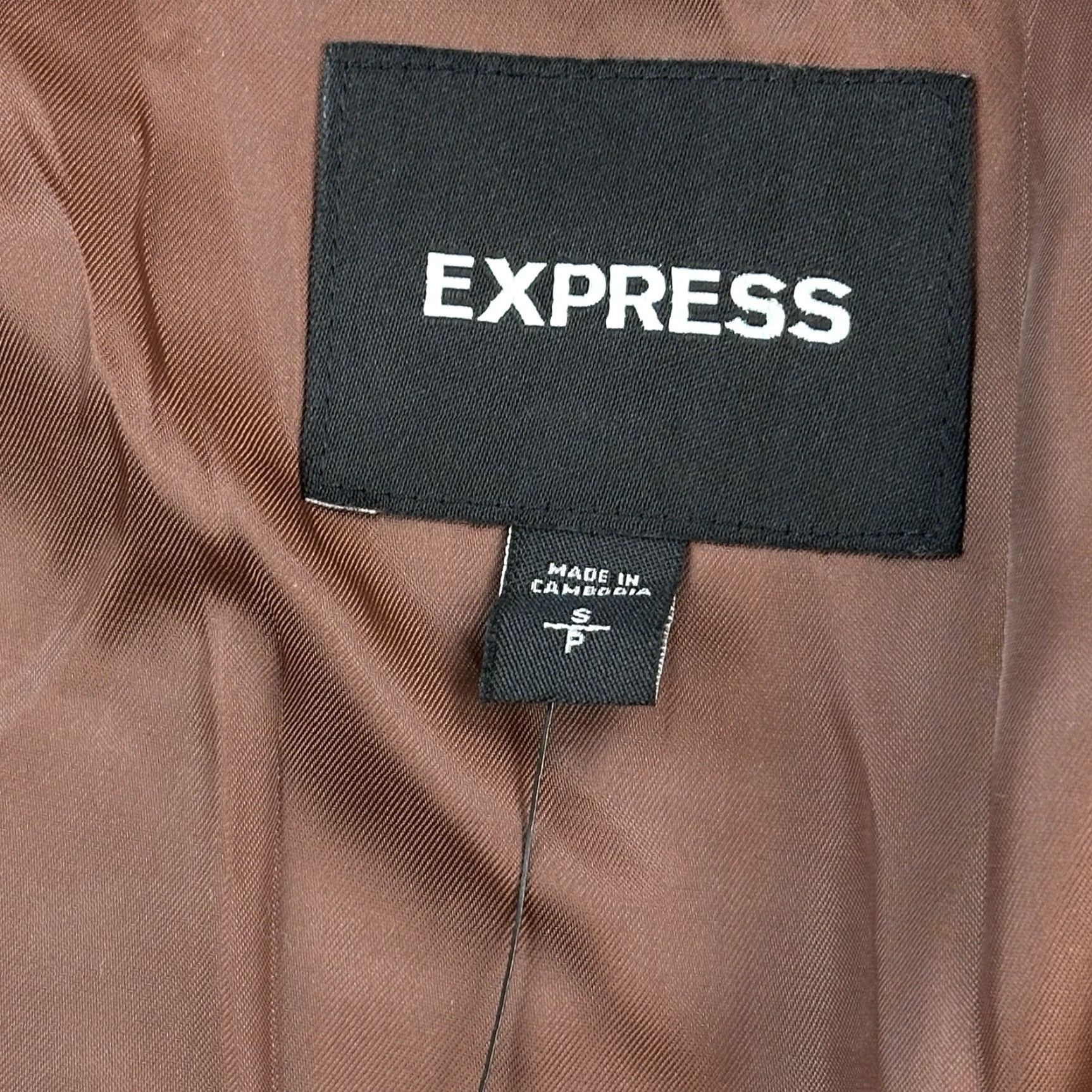 Express Express Jacket Mens Small Micro Houndstooth Full Zip Performance Stretch NWT Size US S / EU 44-46 / 1 - 6 Thumbnail