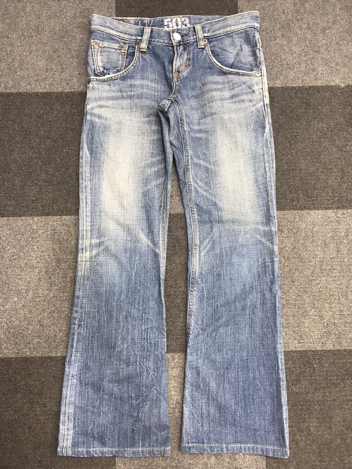 Edwin Flare🔥EDWIN 503 Flare Archival Fades Jeans F8 Size US 30 / EU 46 - 3 Thumbnail