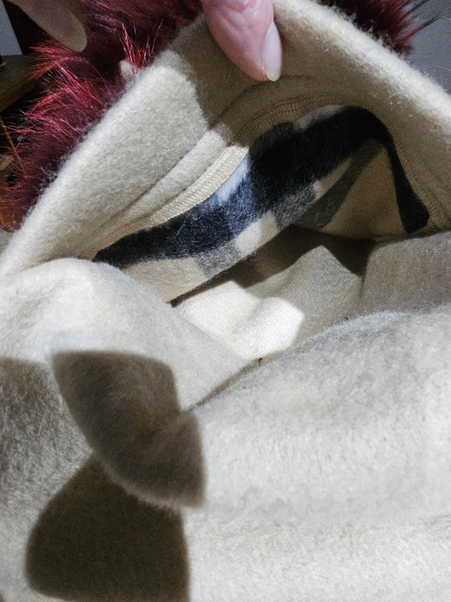 Burberry Burberry 100% Cashmere Fur Trim Scarf/Shawl Wrap Plaid Desig Size ONE SIZE - 11 Thumbnail