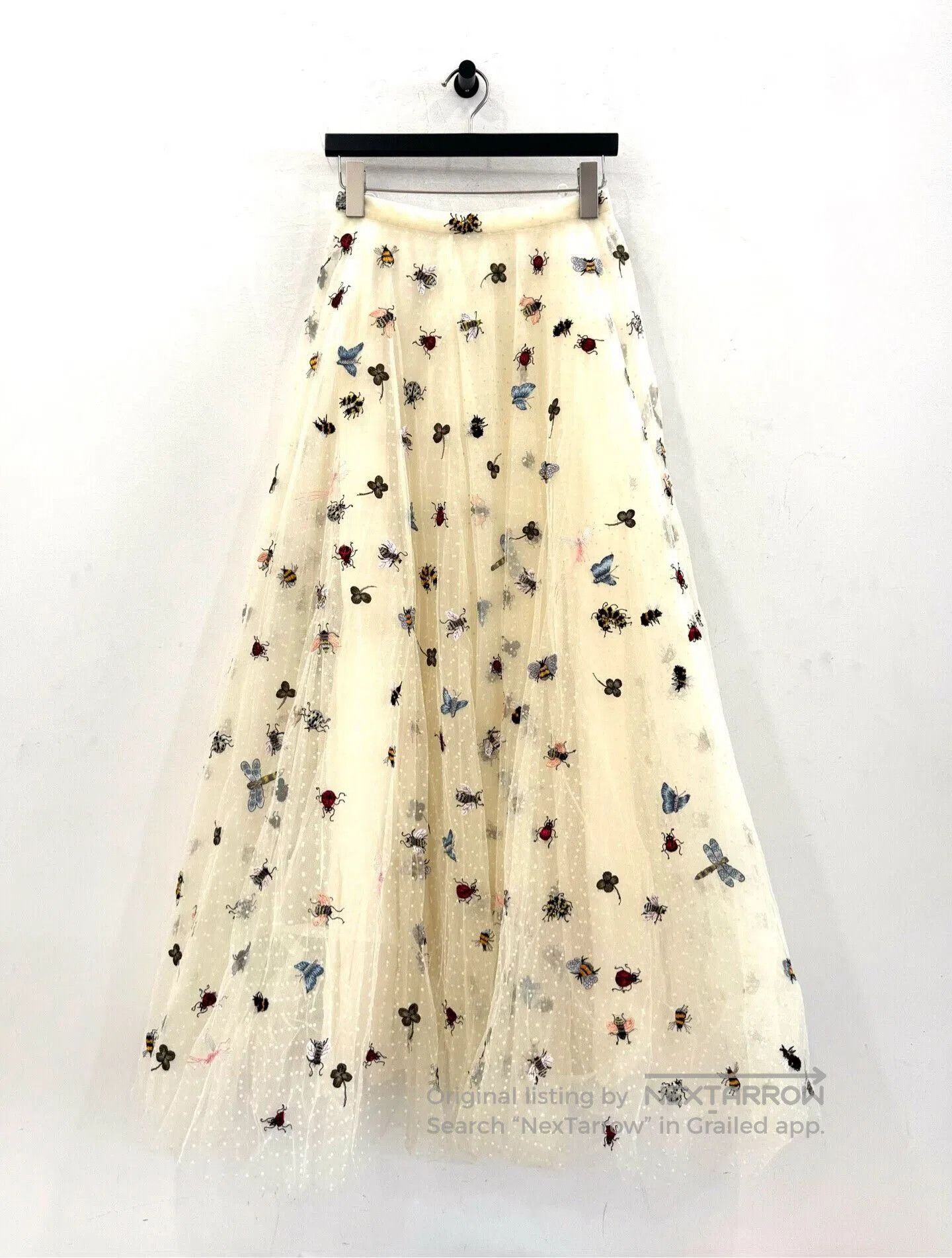 Dior Dior Beige Animal Print Lace Skirt. Size 35" - 1 Thumbnail