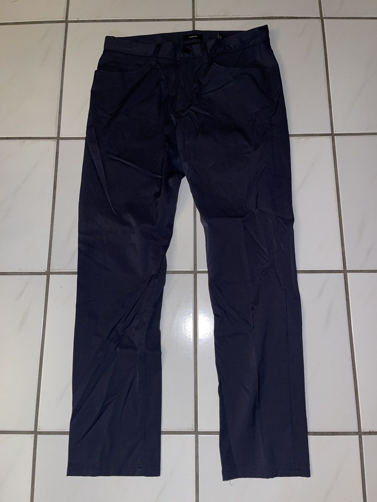 Theory Theory Pants Mens 31 X 29 Raffi Neotric Chino Stretch Blue Size US 31 - 2 Thumbnail