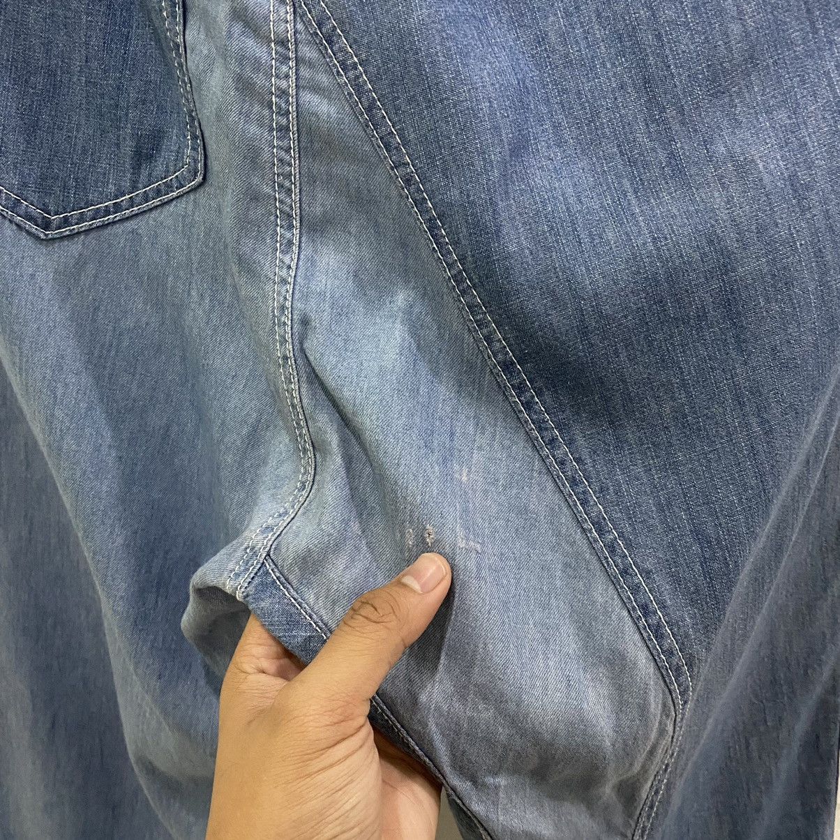 Issey Miyake × Japanese Brand × Ne-Net Ne-net by Issey Miyake Full Print baggy Denim Pants Size US 31 - 11 Thumbnail