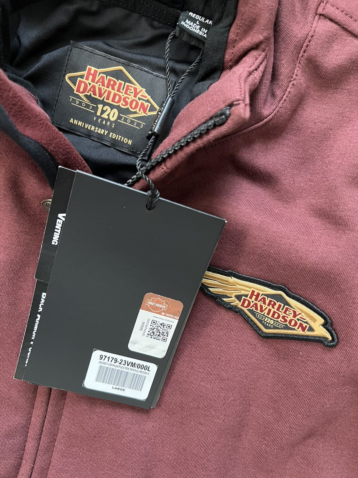 Harley Davidson Harley-Davidson Men's 120th Anniversary Riding Fleece Size US L / EU 52-54 / 3 - 5 Thumbnail