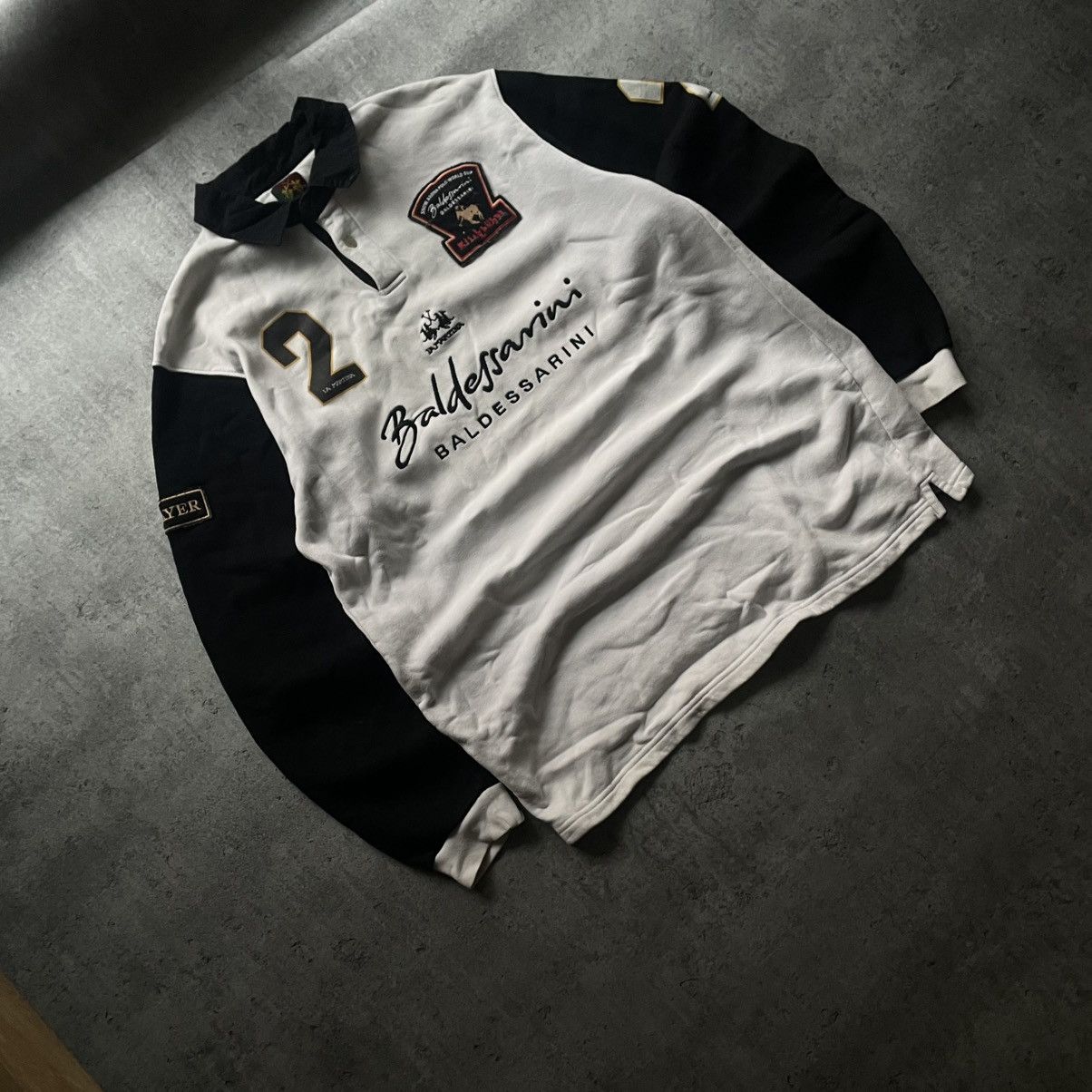 Vintage La Martina Baldessarini #2 Polo Team Rugby Polo