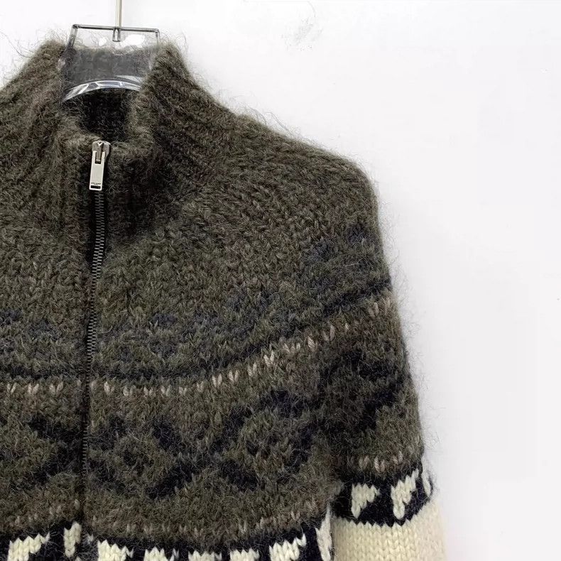 Other Saint Laurent Wool Blend Zip Knit Jacket-2507 Size US S / EU 44-46 / 1 - 2 Thumbnail