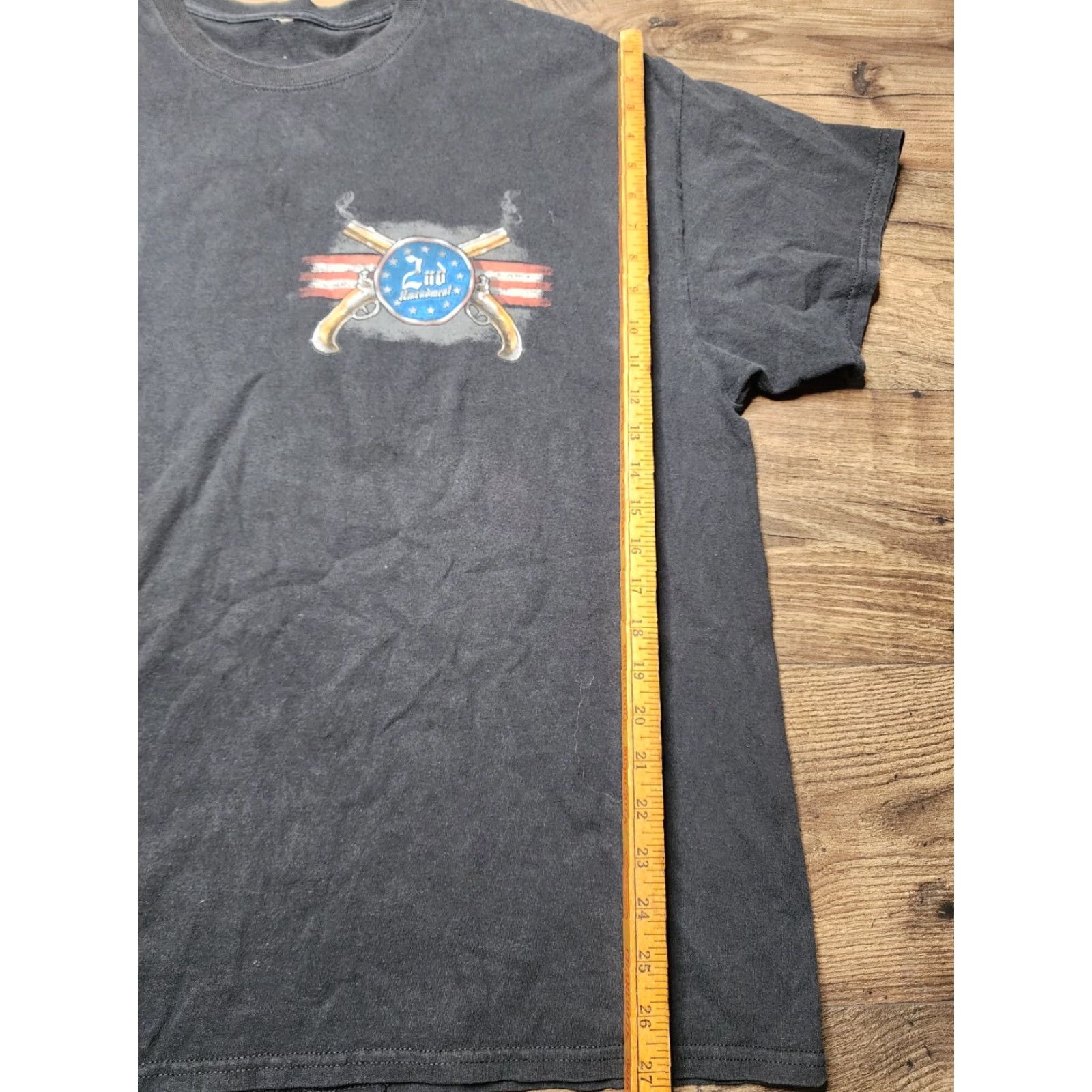 Gildan Mens 2XL Gildan Shirt 2nd Amendment Guns Double Sided Distressed T Shirt Black Size US XXL / EU 58 / 5 - 2 Thumbnail