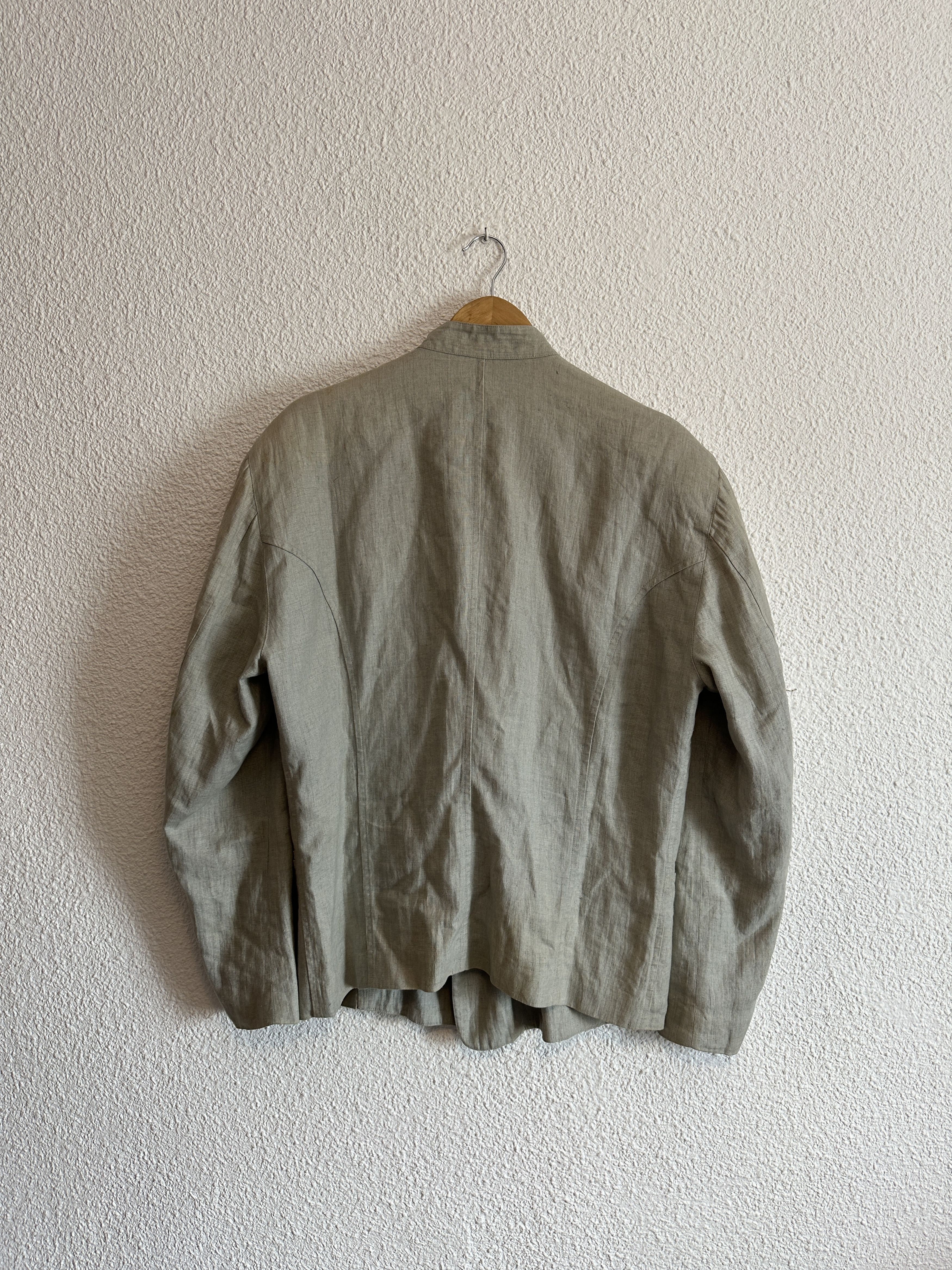 Issey Miyake Issey Miyake men vintage 80s archive linen jacket japan Size US M / EU 48-50 / 2 - 2 Thumbnail