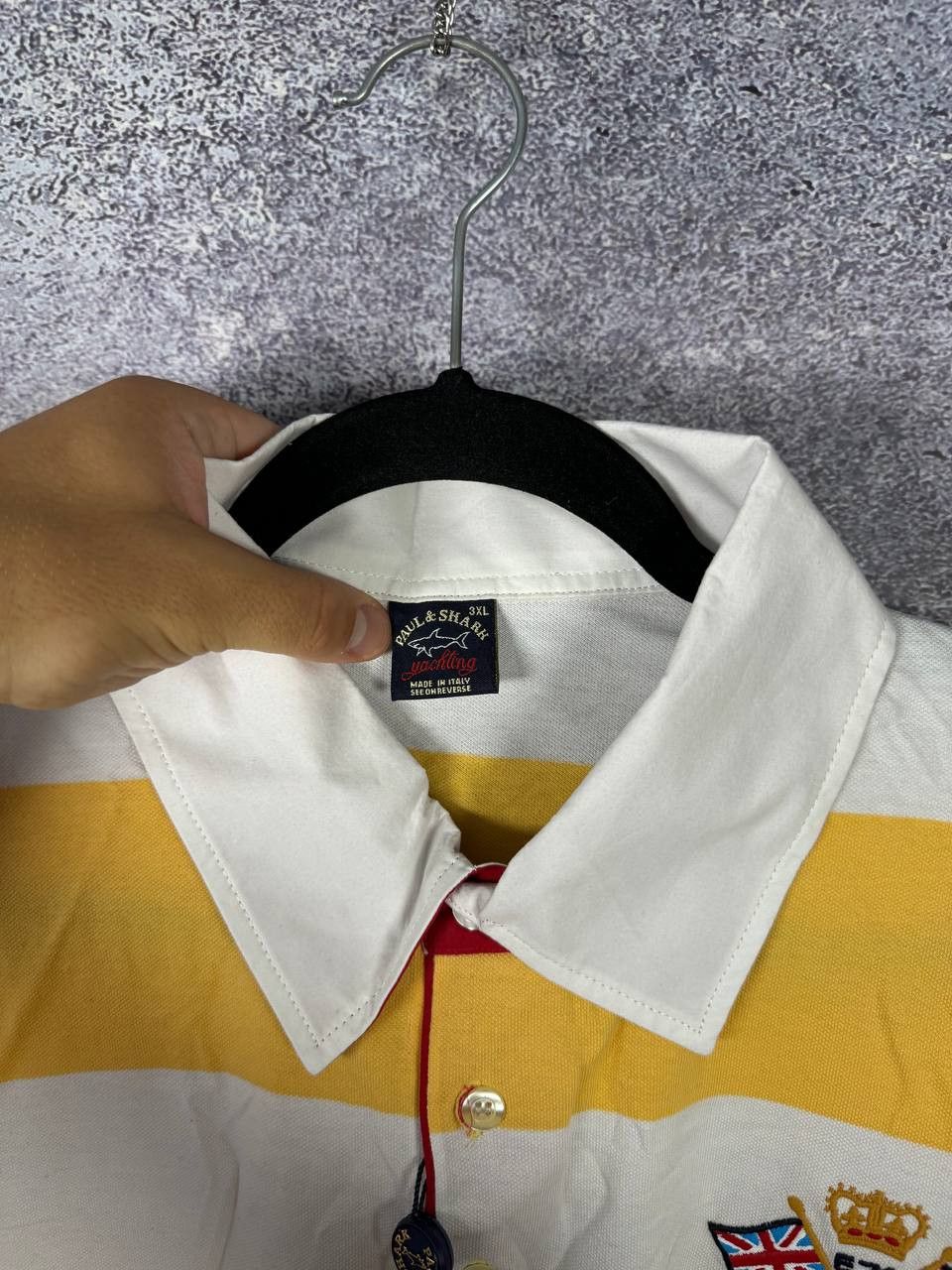 Paul & Shark NWT Paul & Shark Newport Yachting Stripped Polo 3XL Size Size US XXL / EU 58 / 5 - 11 Thumbnail