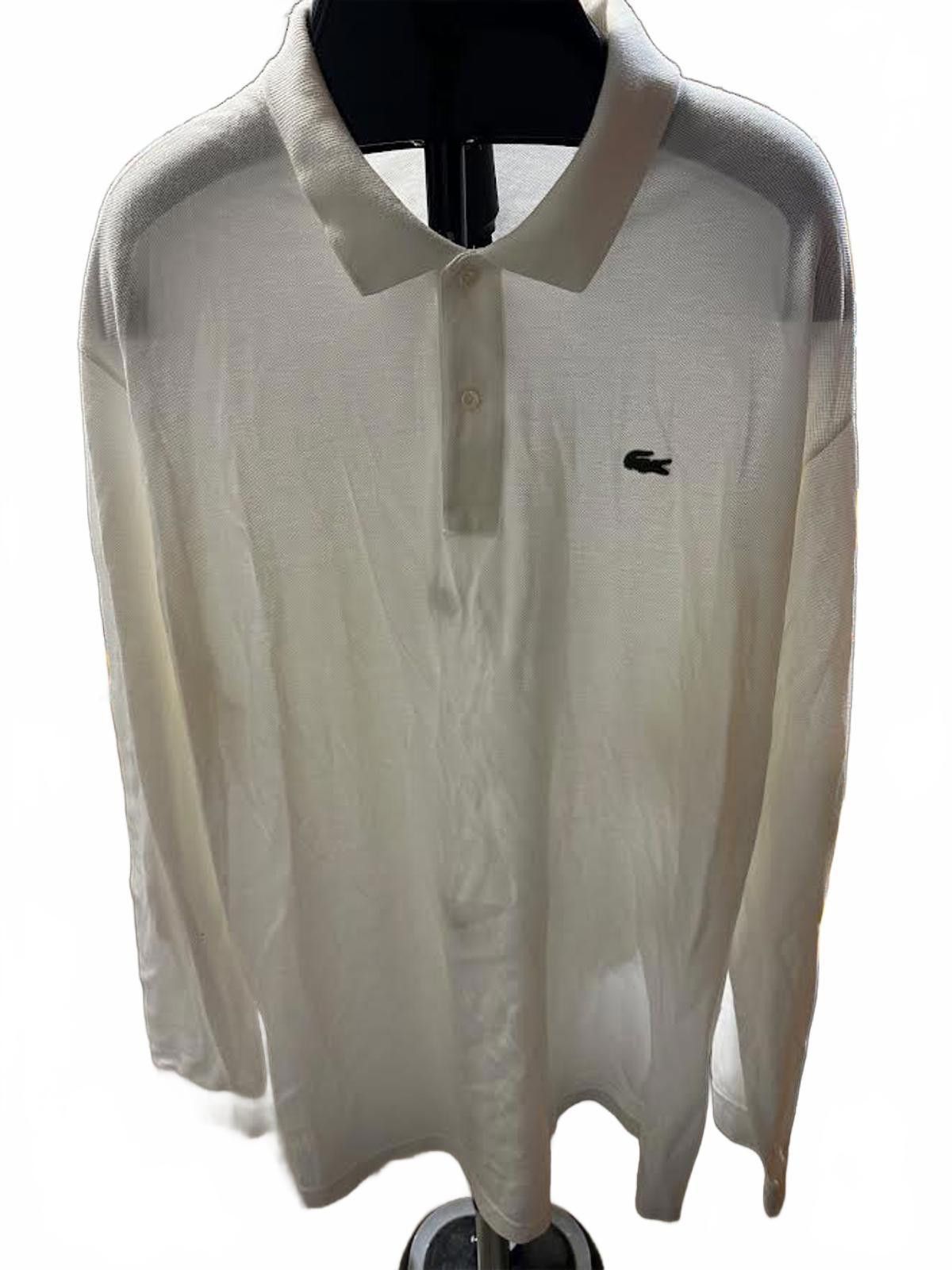 Izod Lacoste Long Sleeve Piqué Polo Ivory Size 10R XXL Size US XXL / EU 58 / 5 - 1 Thumbnail