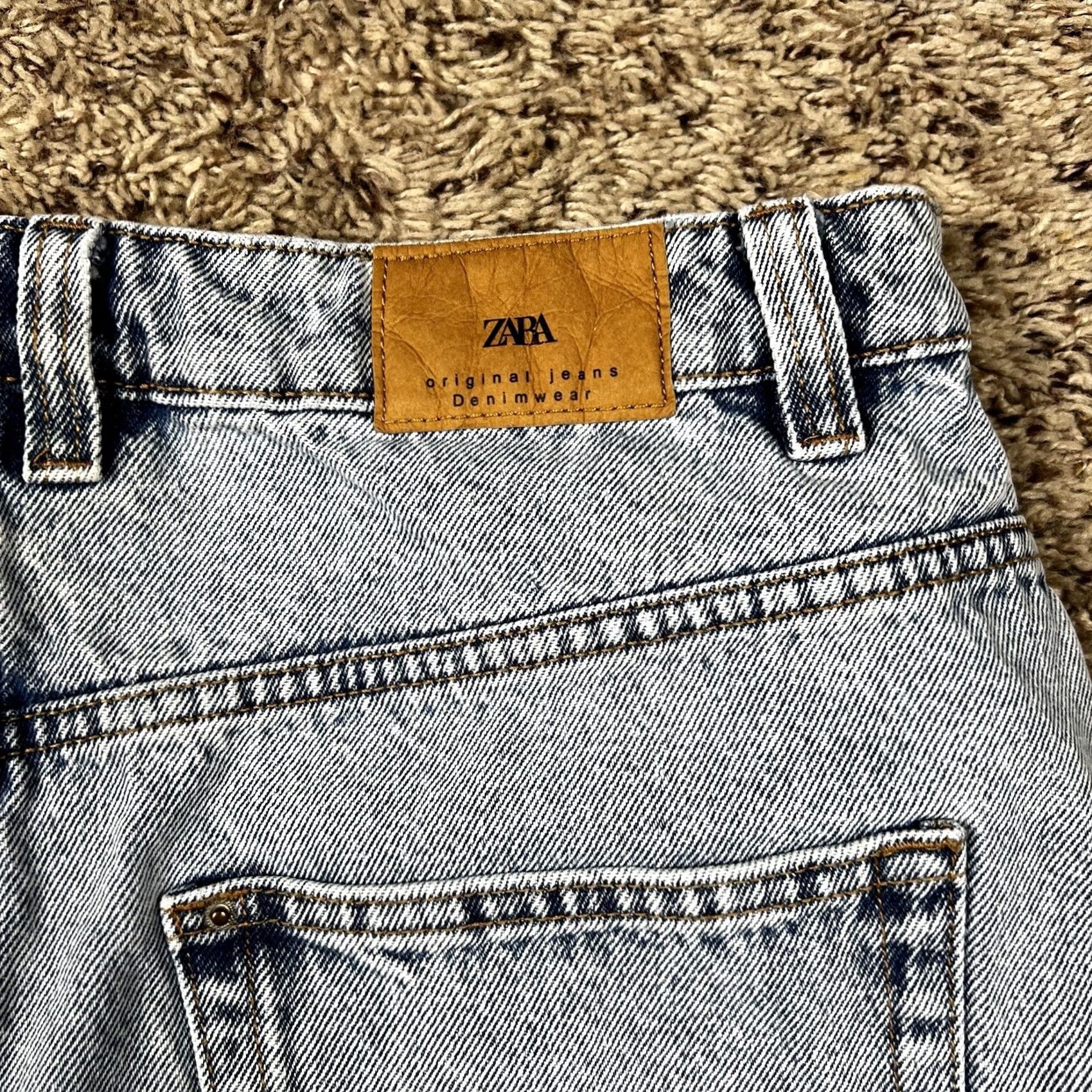 Zara Zara Light Blue Denim Jean Skirt Size Medium Waist 30in Button Up Front Mini, Short, Casual Womens Size 32" / US 10 / IT 46 - 6 Thumbnail