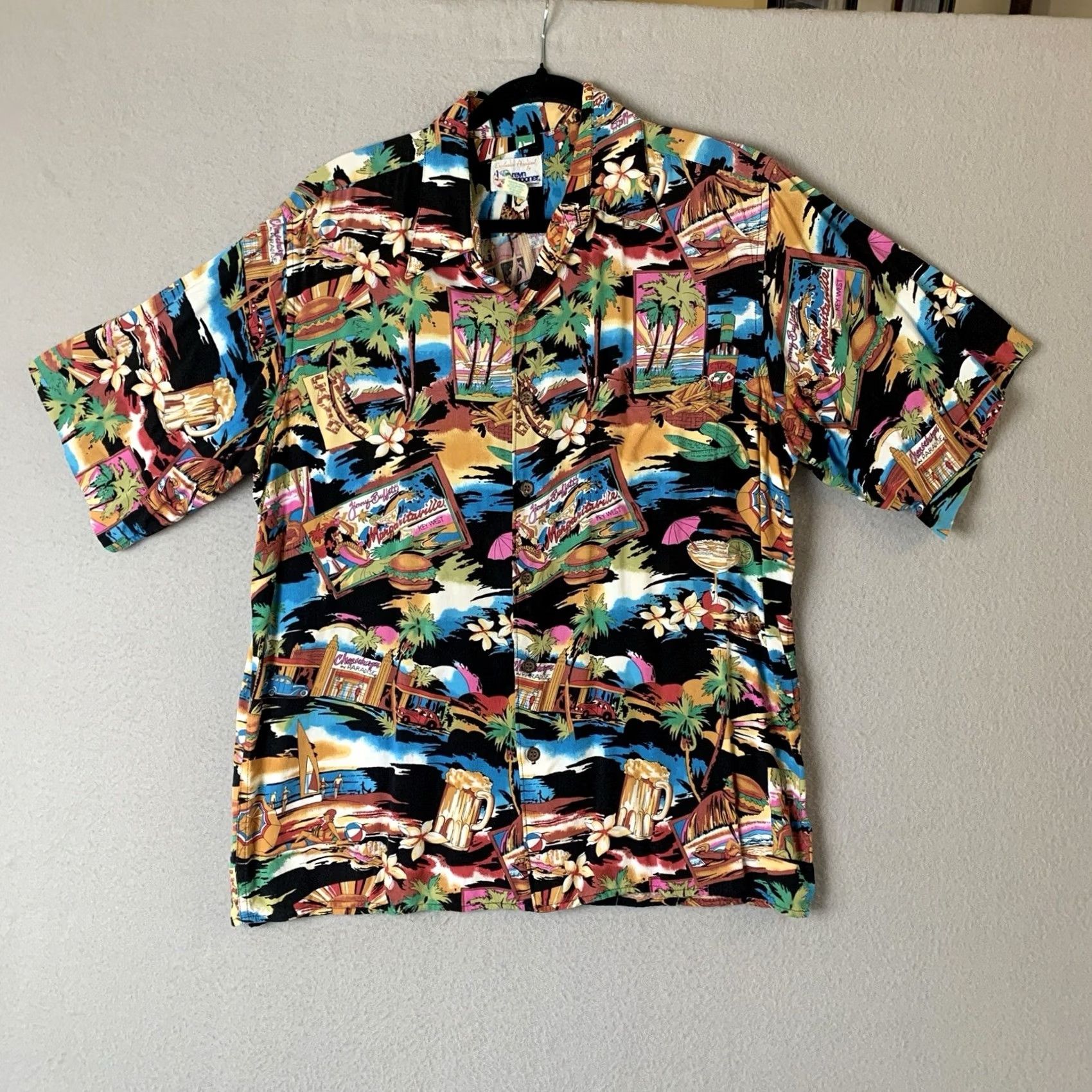Reyn Spooner VINTAGE Reyn Spooner Margaritaville Shirt Mens M Key West Hawaiian Rayon Shirt Size US L / EU 52-54 / 3 - 2 Thumbnail