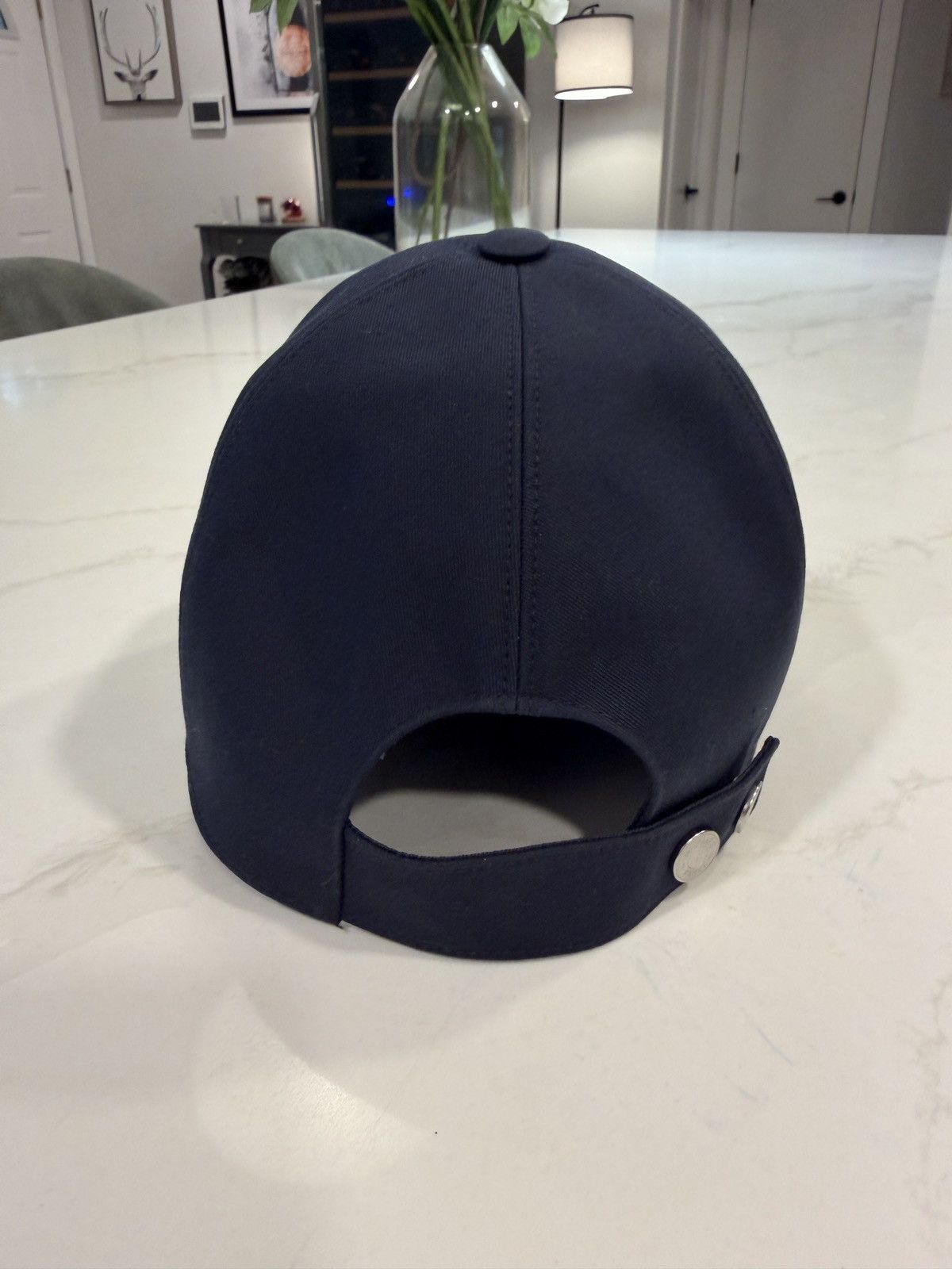 Hermes Hermes navy Riley H dot cap XXL size 61 Size ONE SIZE - 4 Thumbnail