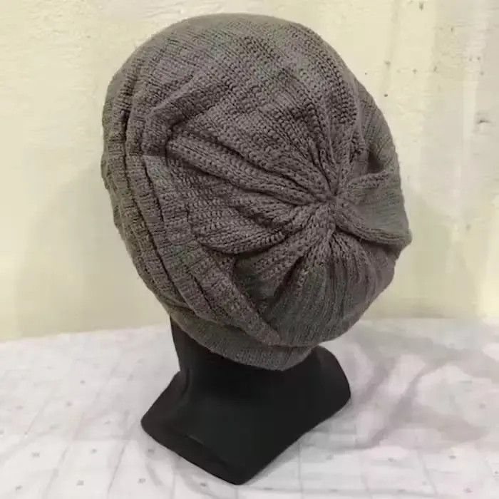 Japanese Brand BQ Plain Beanie Hat Size ONE SIZE - 4 Thumbnail