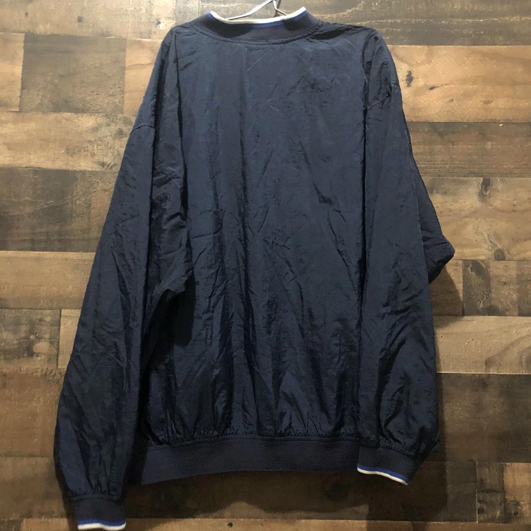 Reebok VINTAGE Reebok Windbreaker Pullover Jacket Men L Black Blue Nylon Athleisure 90s Windbreaker Mens Large Size US L / EU 52-54 / 3 - 5 Thumbnail