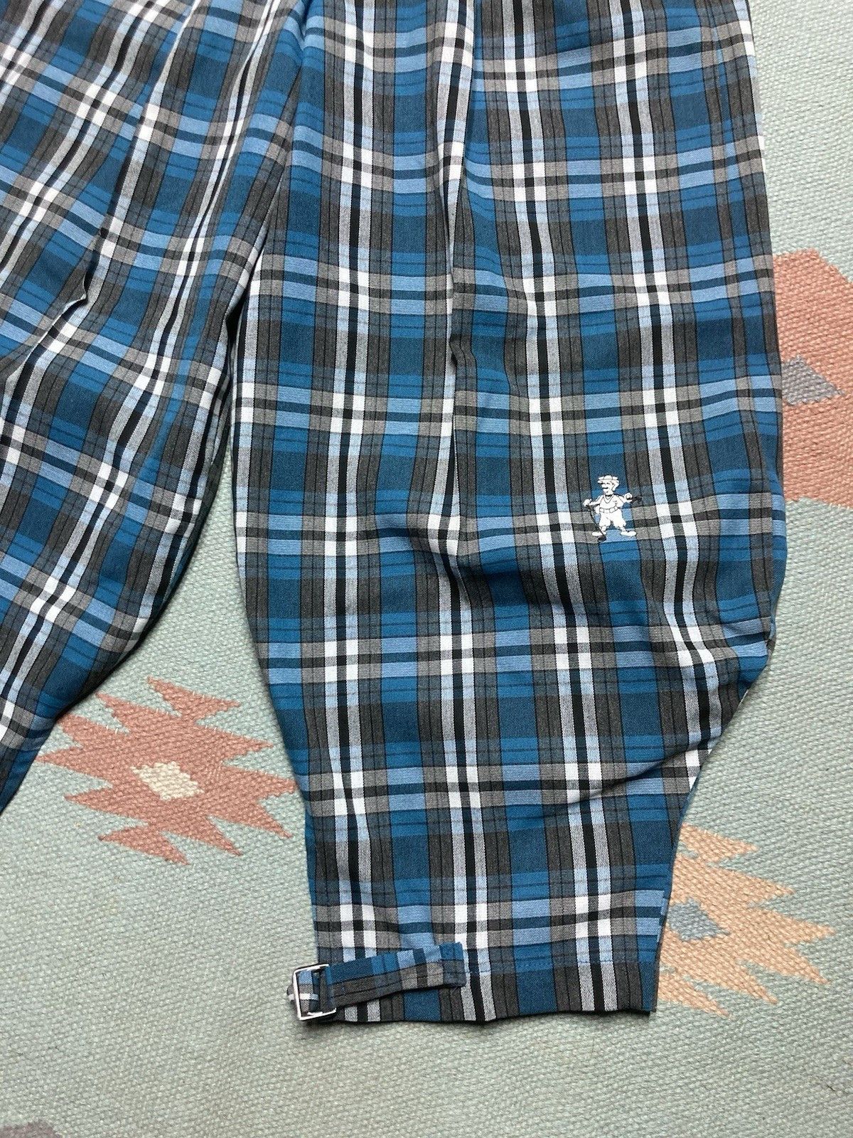 Vintage T Barry knicker co golf pants plaid checkered pleated USA 27 Size 27" / US 4 / IT 40 - 2 Thumbnail