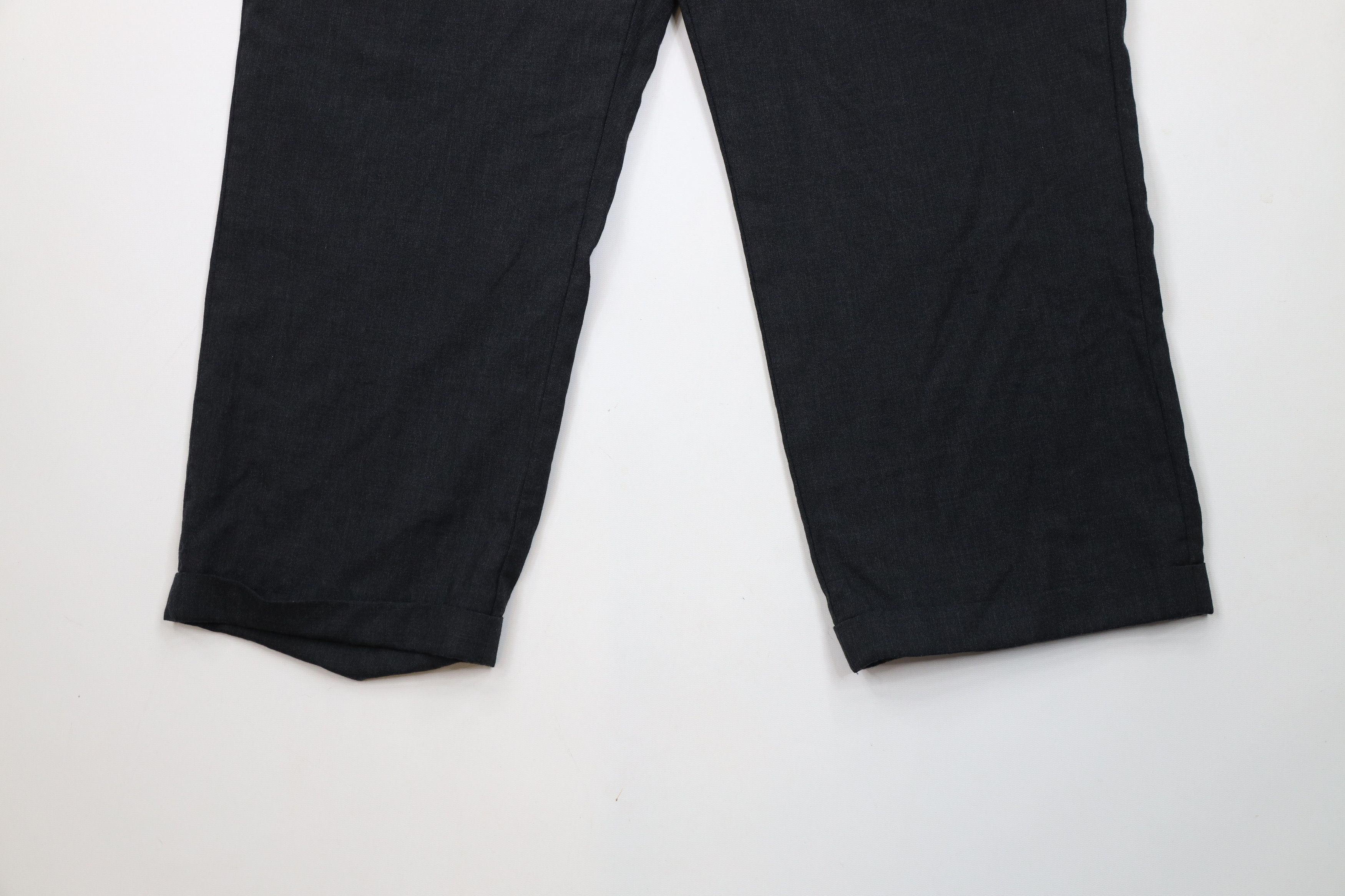 Vintage Vintage 90s Streetwear Pleated Wide Leg Chino Pants Gray Size US 36 / EU 52 - 4 Thumbnail
