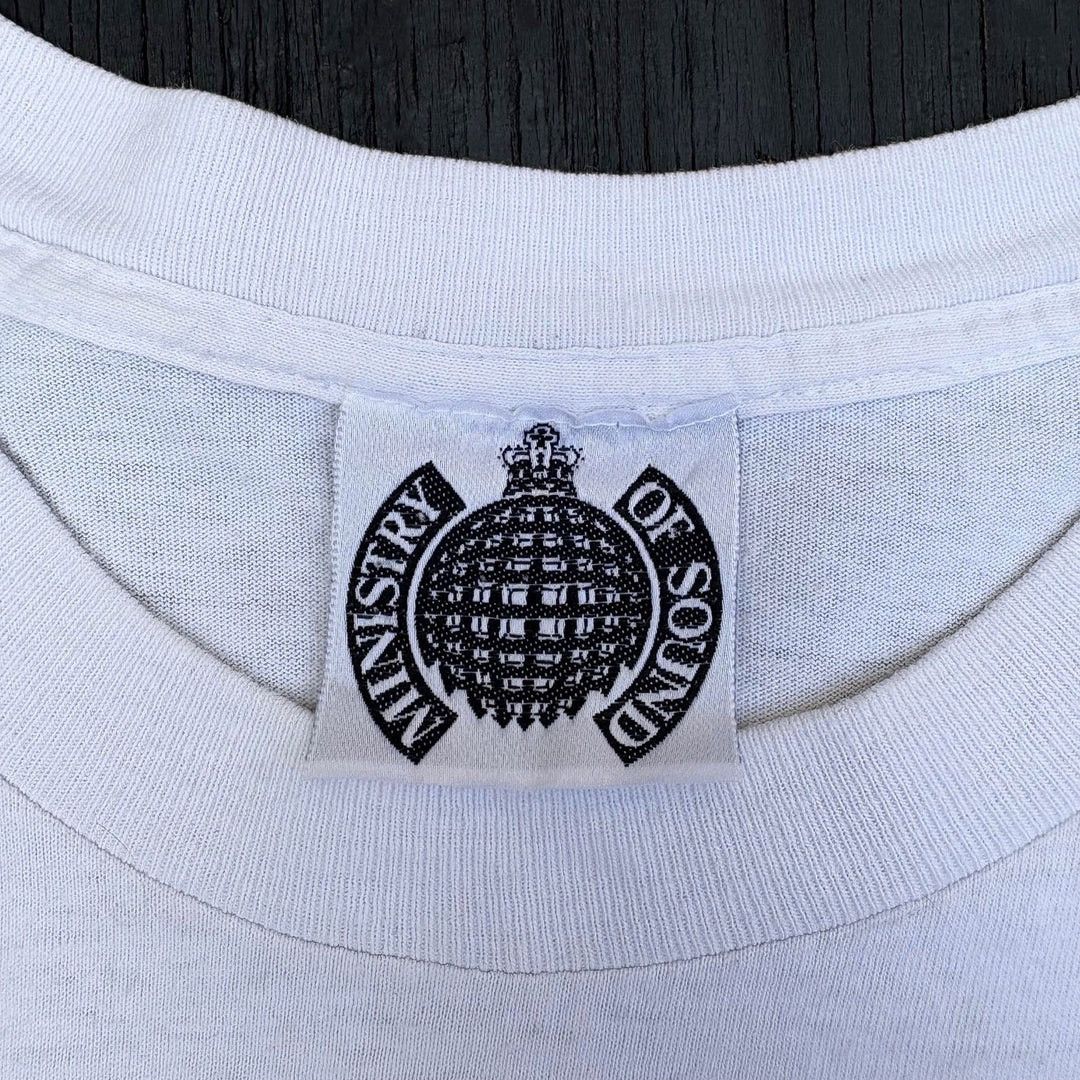 Vintage Ministry of Sound 1990 90s Vintage Nightclub Logo T-Shirt Size US XL / EU 56 / 4 - 5 Thumbnail
