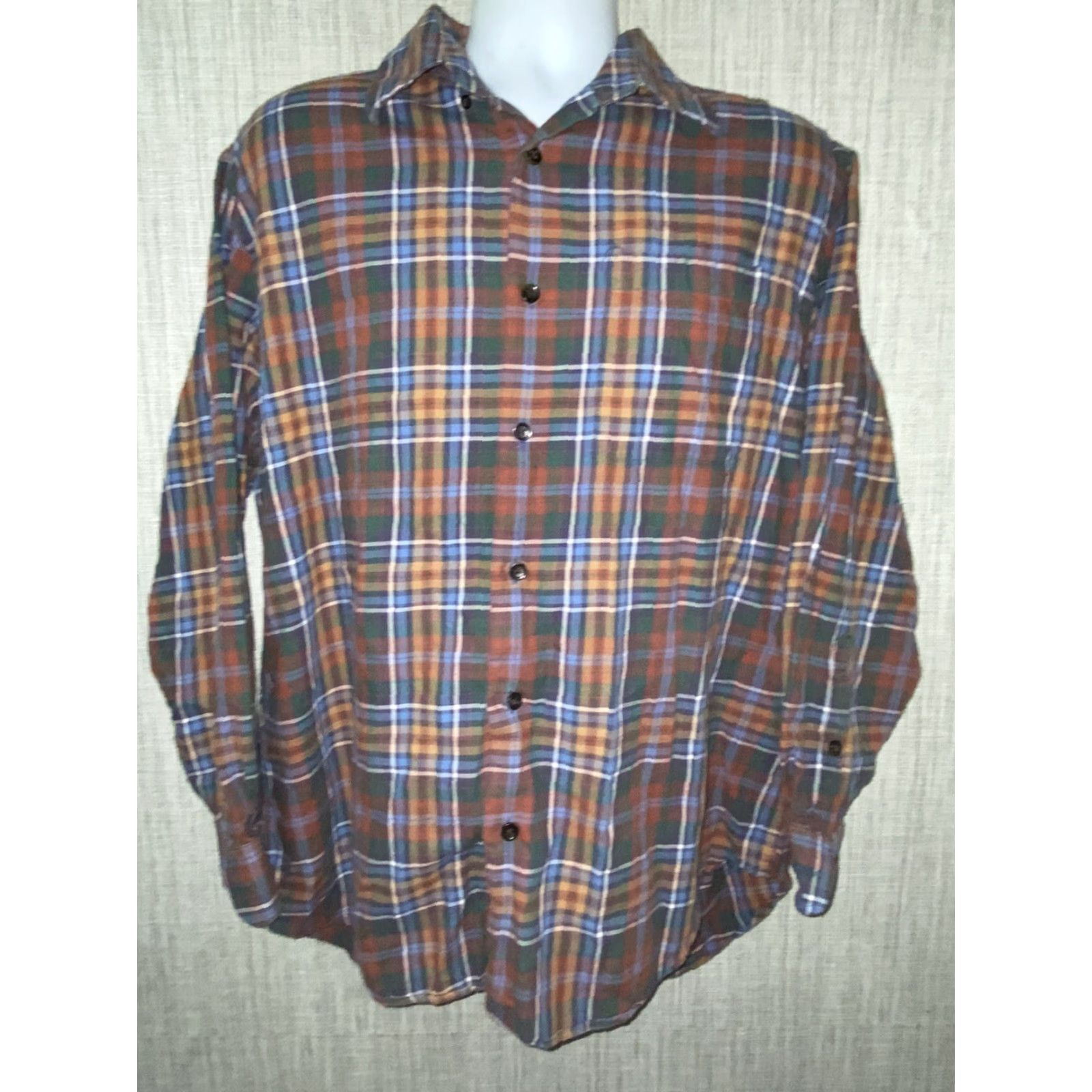 Orvis Orvis Mens Button Down Long Sleeve Plaid Shirt Sz L Multicolor Casual Shirt Mens L Size US L / EU 52-54 / 3 - 2 Thumbnail