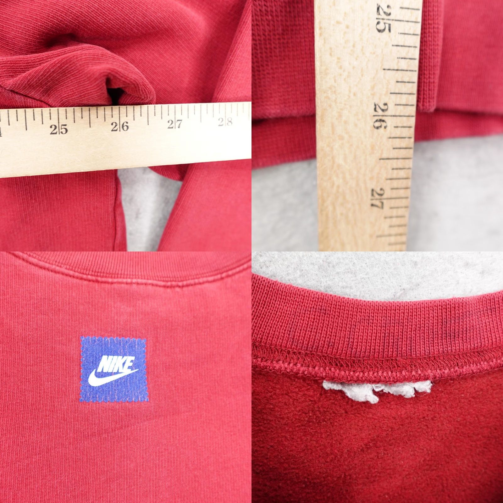 Nike VINTAGE Nike Sweatshirt Mens XL Red Graphic Print Crewneck Distressed Y2K Research Lab Logo Size US XXL / EU 58 / 5 - 8 Thumbnail