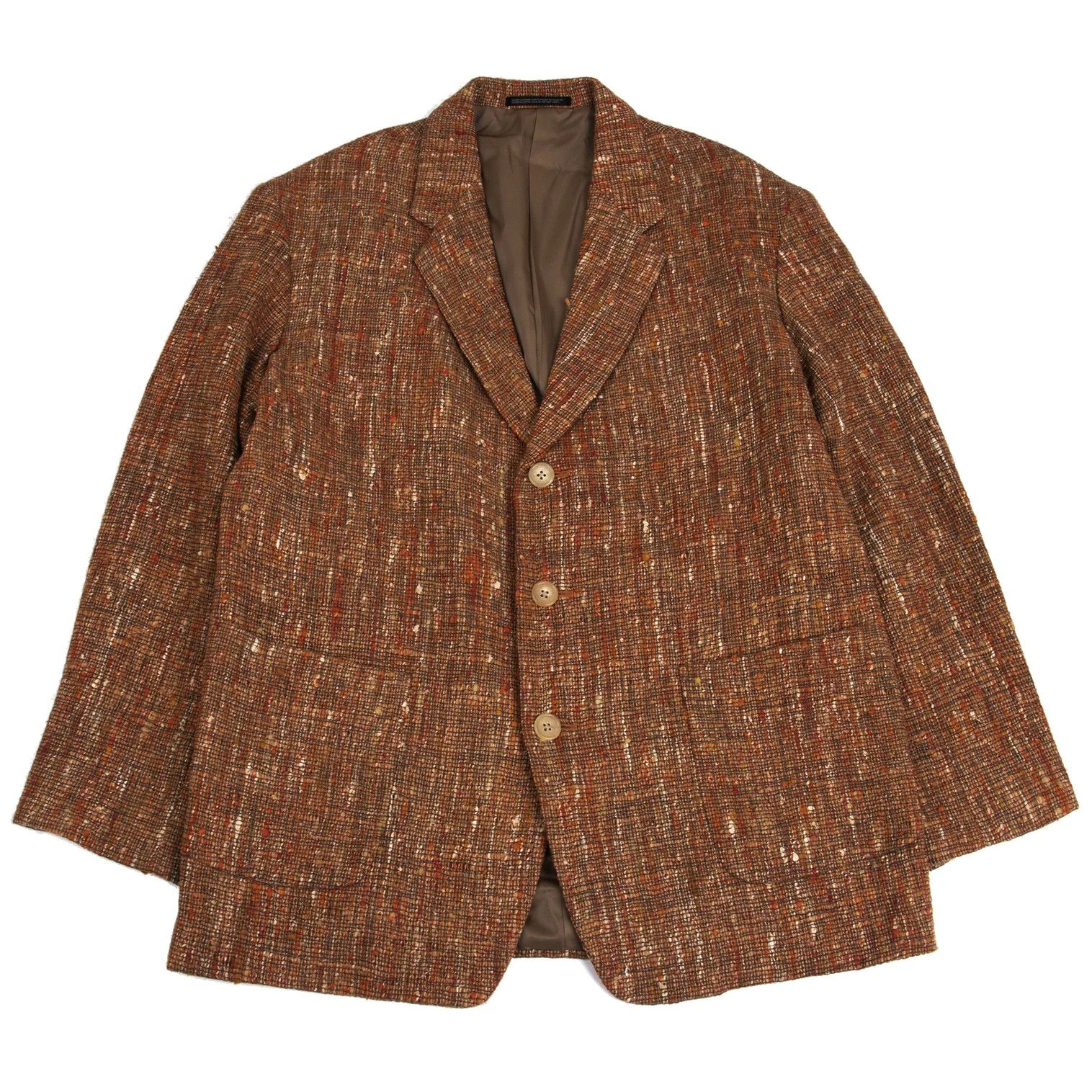 Yohji Yamamoto Yohji Yamamoto Wool Silk T Jacket Orange M Size US M / EU 48-50 / 2 - 1 Thumbnail
