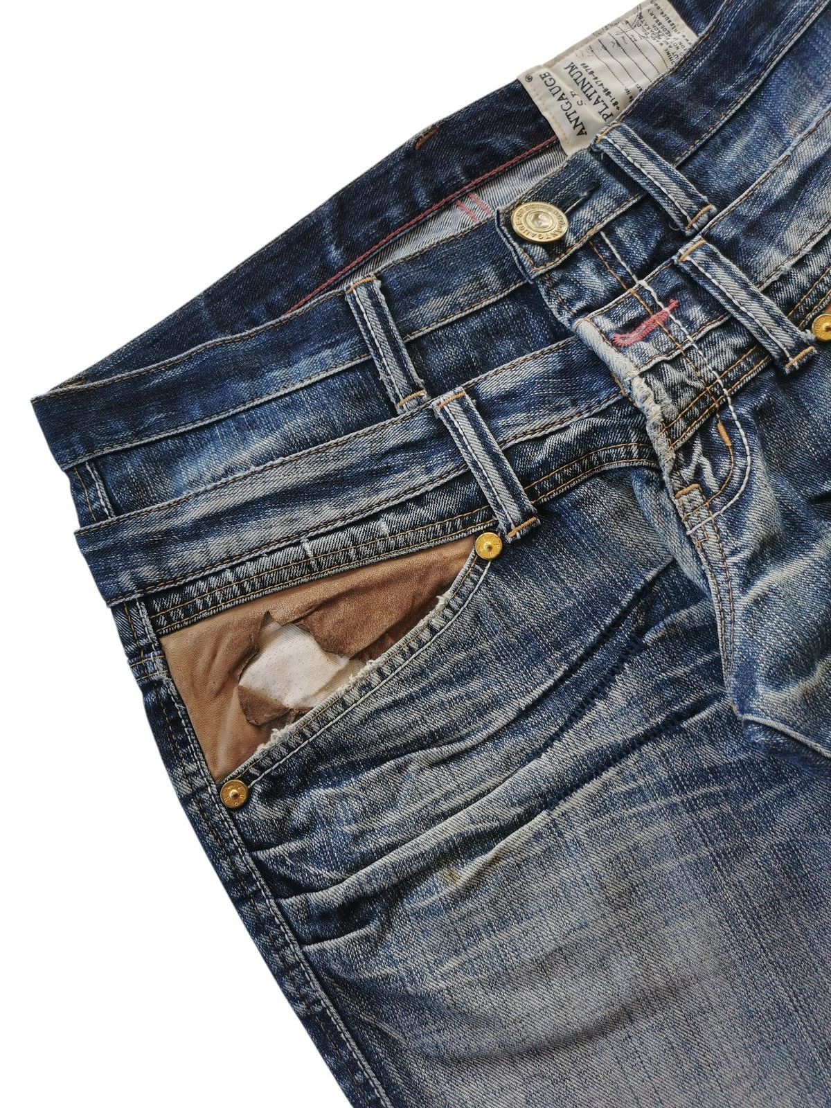 Japanese Brand Antgauge doublewaist jeans 🟦 A702 Size US 33 - 8 Thumbnail