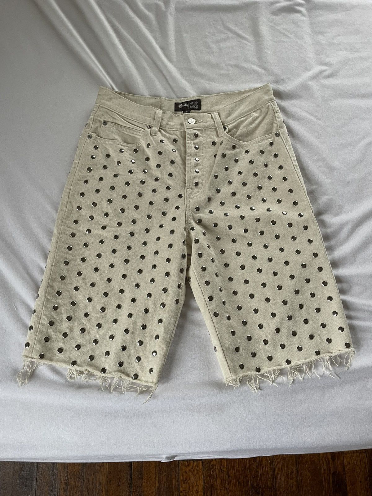 Stussy × Wales Bonner Stussy x Wales Bonner Studded Shorts - FW25 Size US 30 / EU 46 - 1 Thumbnail