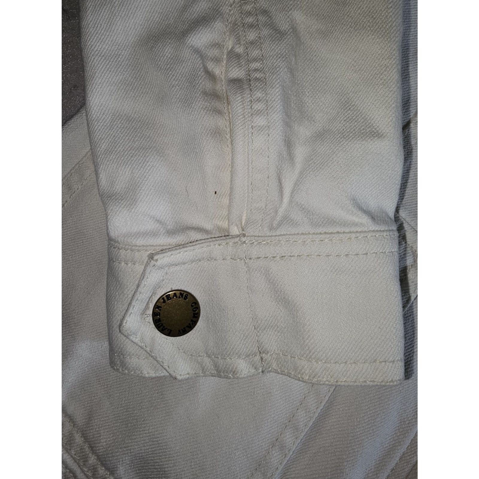 Ralph Lauren Lauren Ralph Lauren Denim Utility Jacket Full Zip Womens Sz P/Med Ivory Size M / US 6-8 / IT 42-44 - 4 Thumbnail