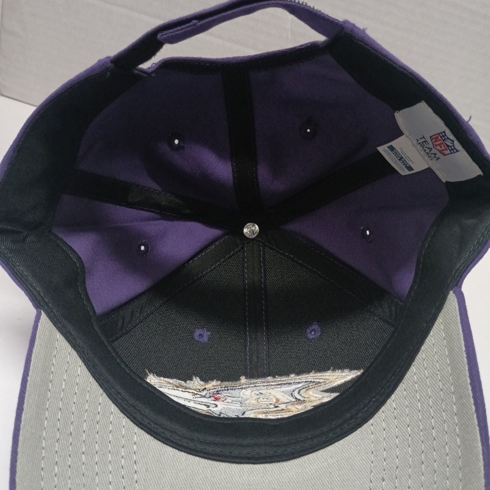 NFL Baltimore Ravens Adjustable Strap Hat Adult One Size Purple Size ONE SIZE - 5 Thumbnail