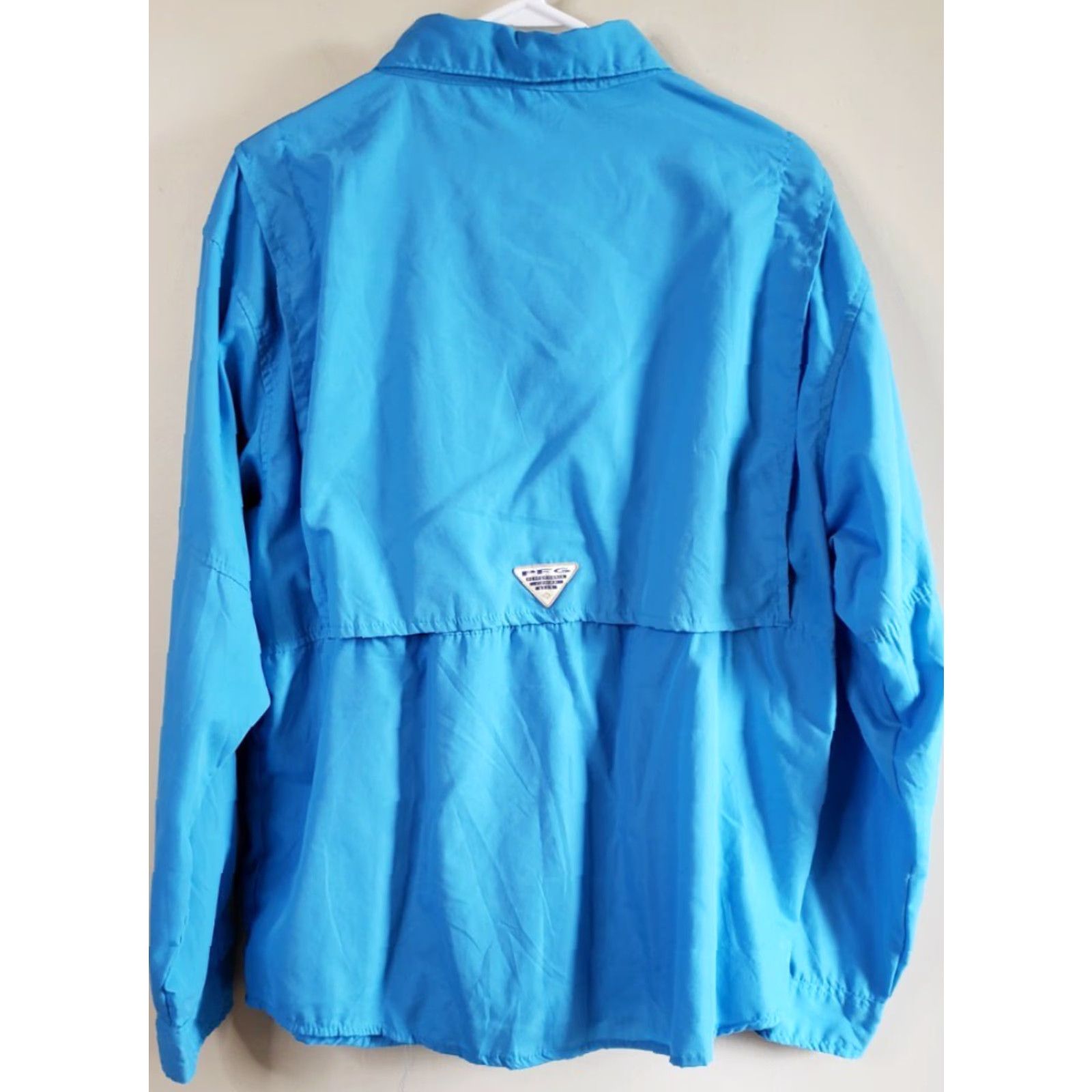 Vintage Columbia PFG Omni Shade Long Sleeve Button-Down Shirt XL Mens Blue Fish Pattern Shirt Size US XL / EU 56 / 4 - 7 Thumbnail