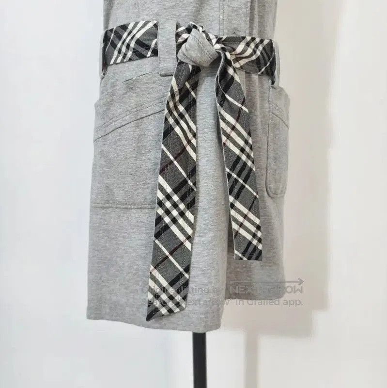 Burberry Burberry Summer Gray Cotton Blend Dress. Size M / US 6-8 / IT 42-44 - 4 Thumbnail