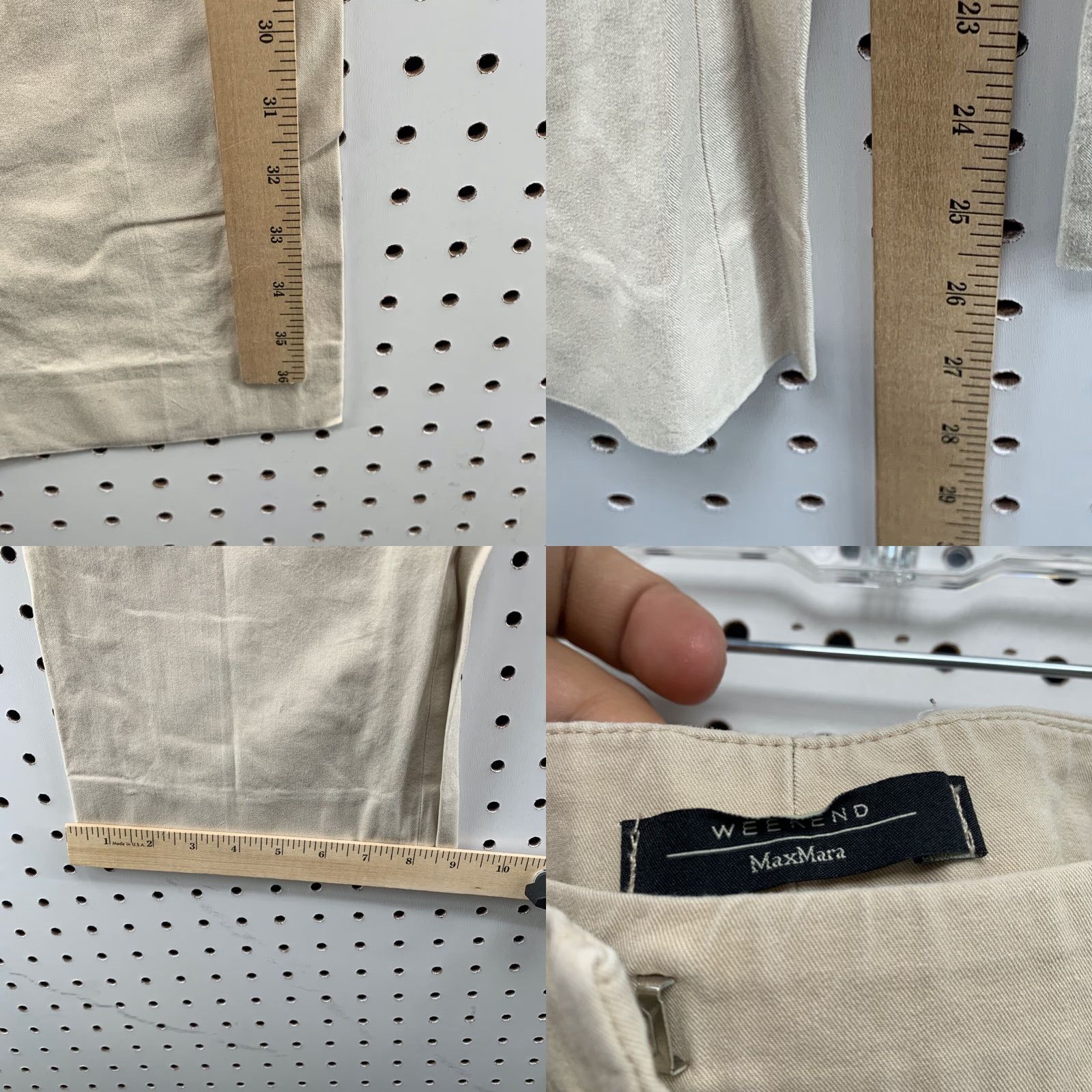 Max Mara VINTAGE Max Mara Women's Wide Leg Dress Pants Blue Size 12 Inseam 27" Size 34" / US 12 / IT 48 - 8 Thumbnail