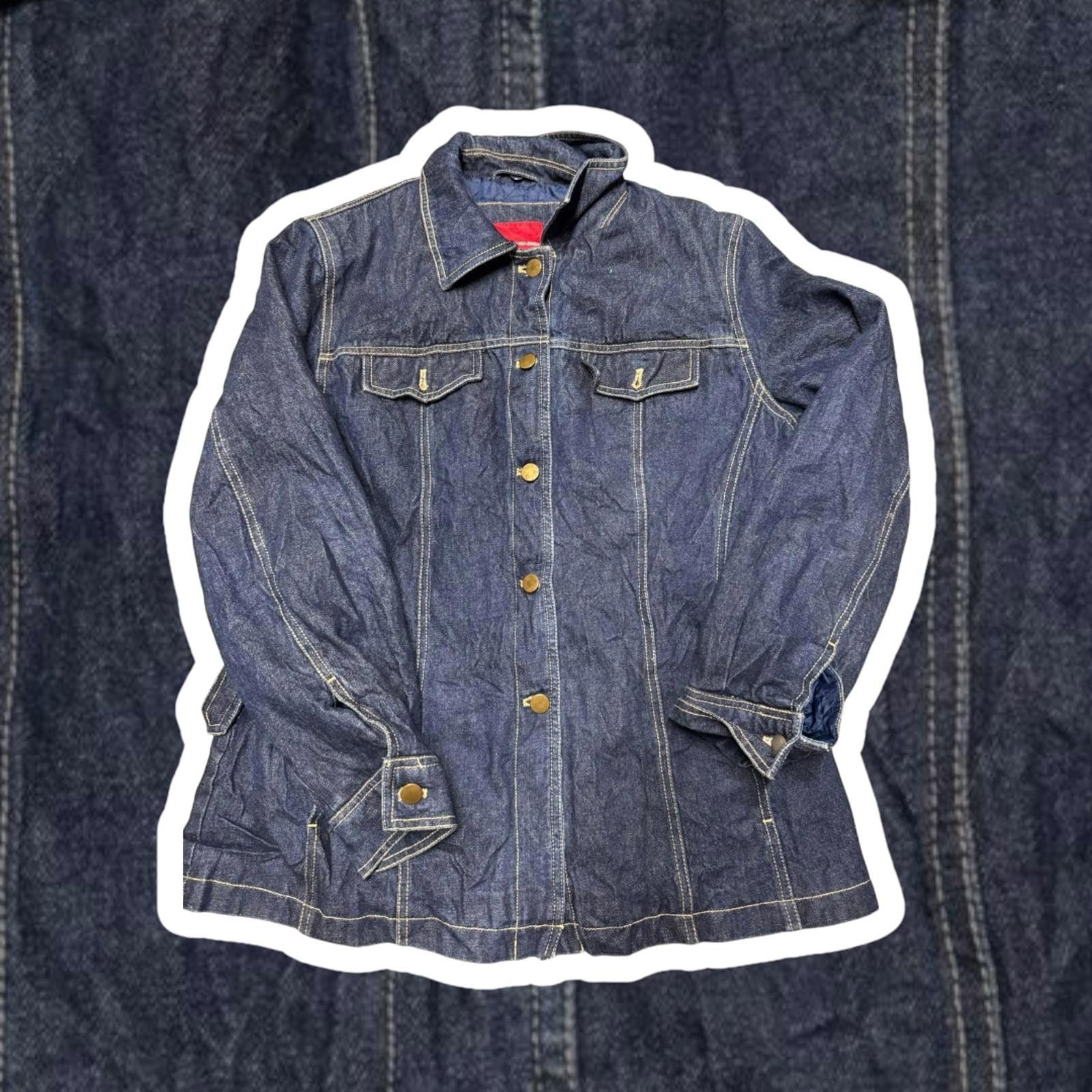Designer Gloria Vanderbilt Denim Jacket - Classic Blue Size US M / EU 48-50 / 2 - 1 Thumbnail