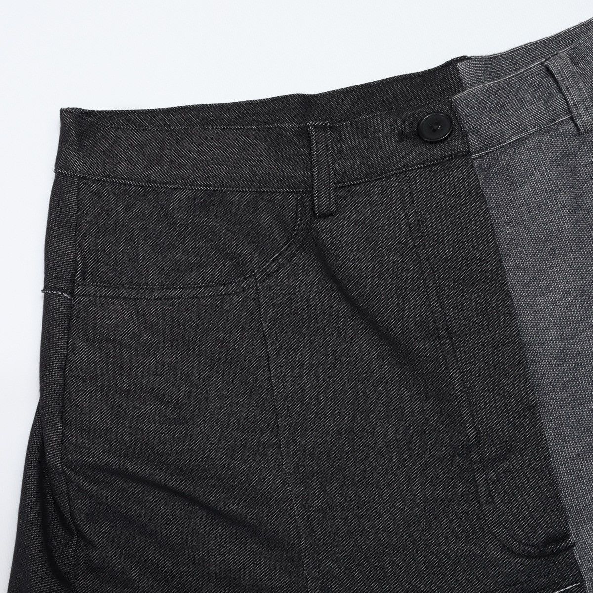 Rundholz Rundholz Wide Leg Japan Pants Trousers Grey Patchwork Size 28" / US 6 / IT 42 - 4 Thumbnail