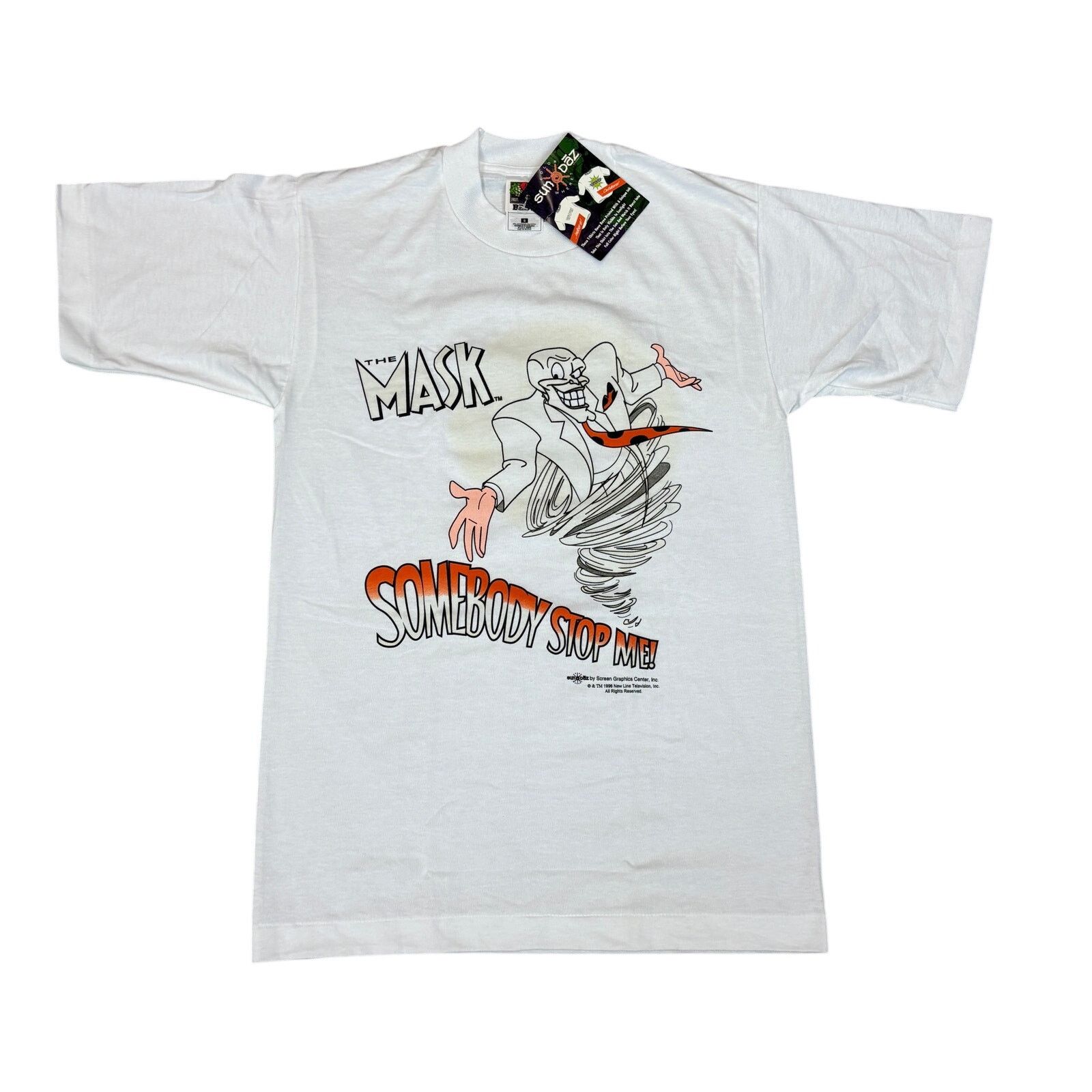 Fruit Of The Loom × Vintage Deadstock 90s The Mask Promo Somebody Stop Me Shirt Small Size US S / EU 44-46 / 1 - 1 Thumbnail