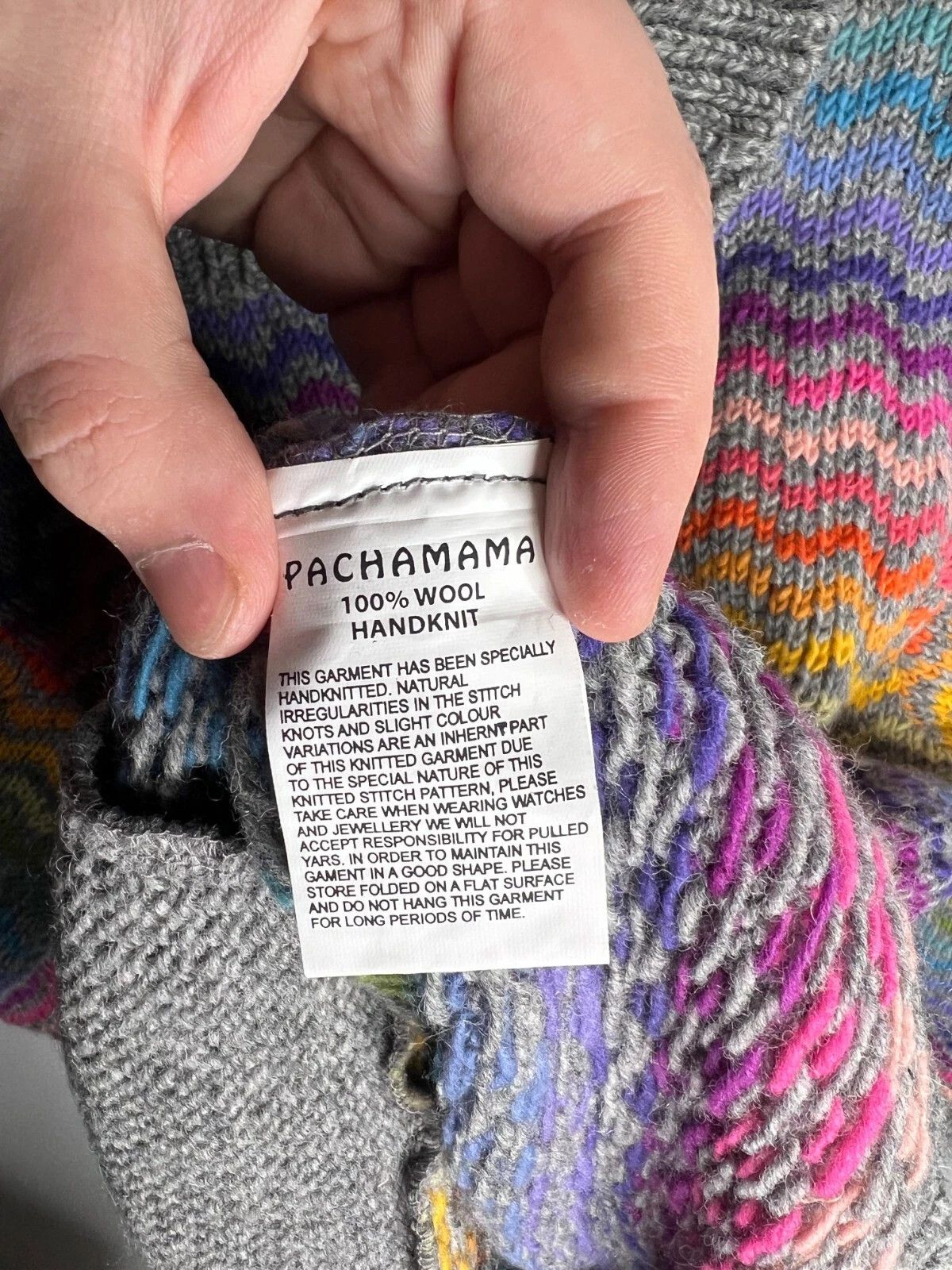 Other Pachamama London Striped Wool Hand-knit Button Cardigan Size M / US 6-8 / IT 42-44 - 14 Thumbnail