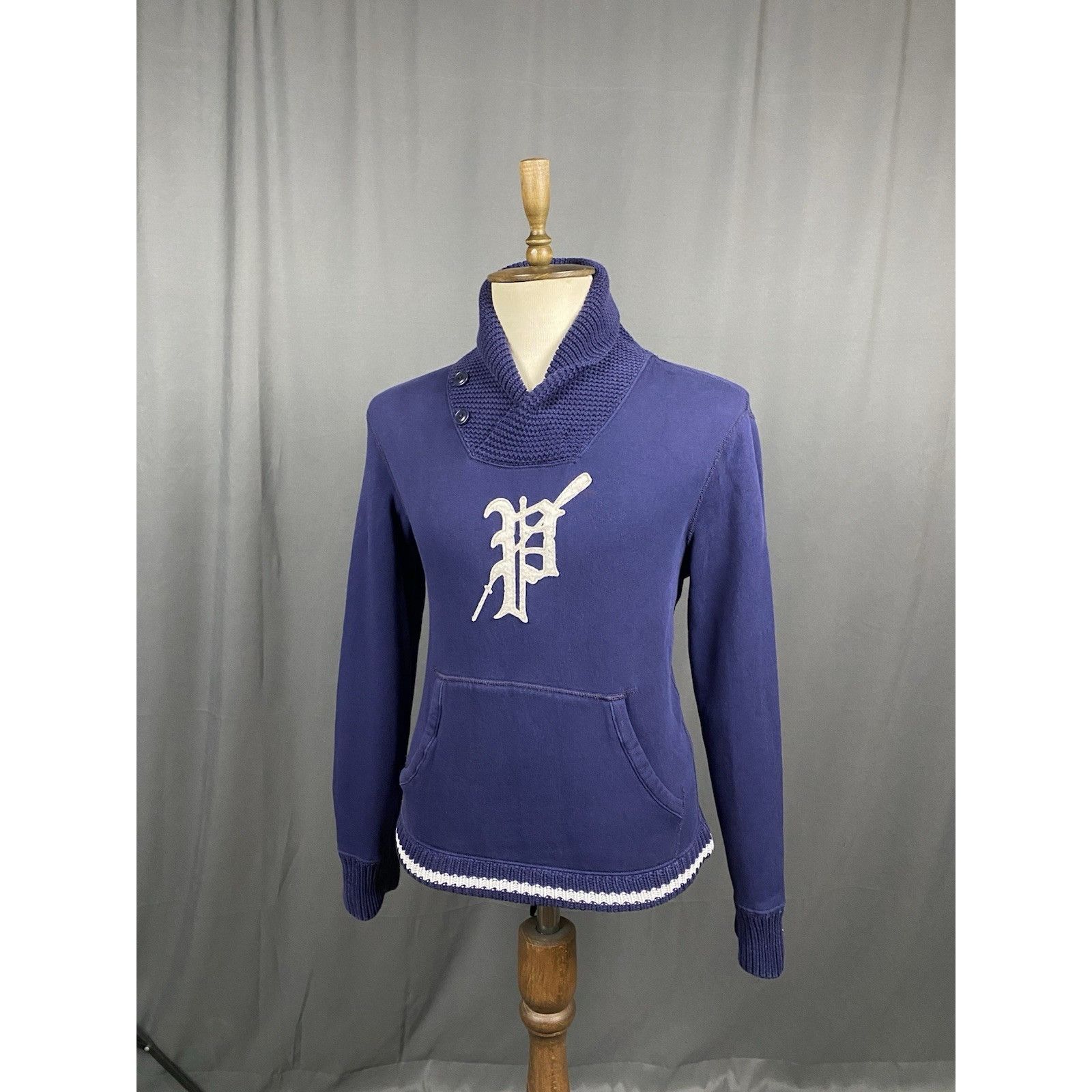 Polo Ralph Lauren Polo Ralph Lauren Big Logo Men's Blue High Neck Sweater Size Size US S / EU 44-46 / 1 - 4 Thumbnail