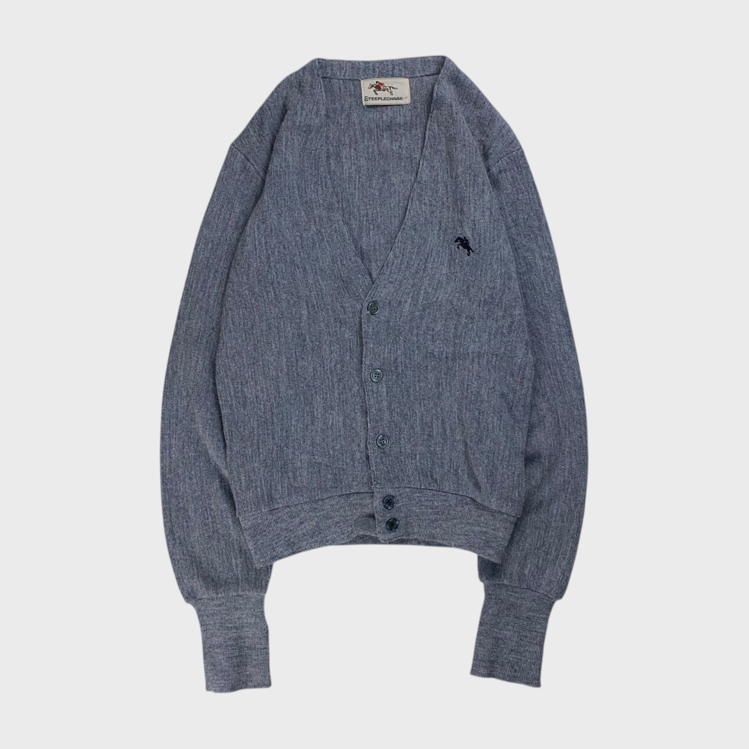 Steeplechase Steeplechase 80s Knit Sweater Gray Size S Size US S / EU 44-46 / 1 - 1 Thumbnail